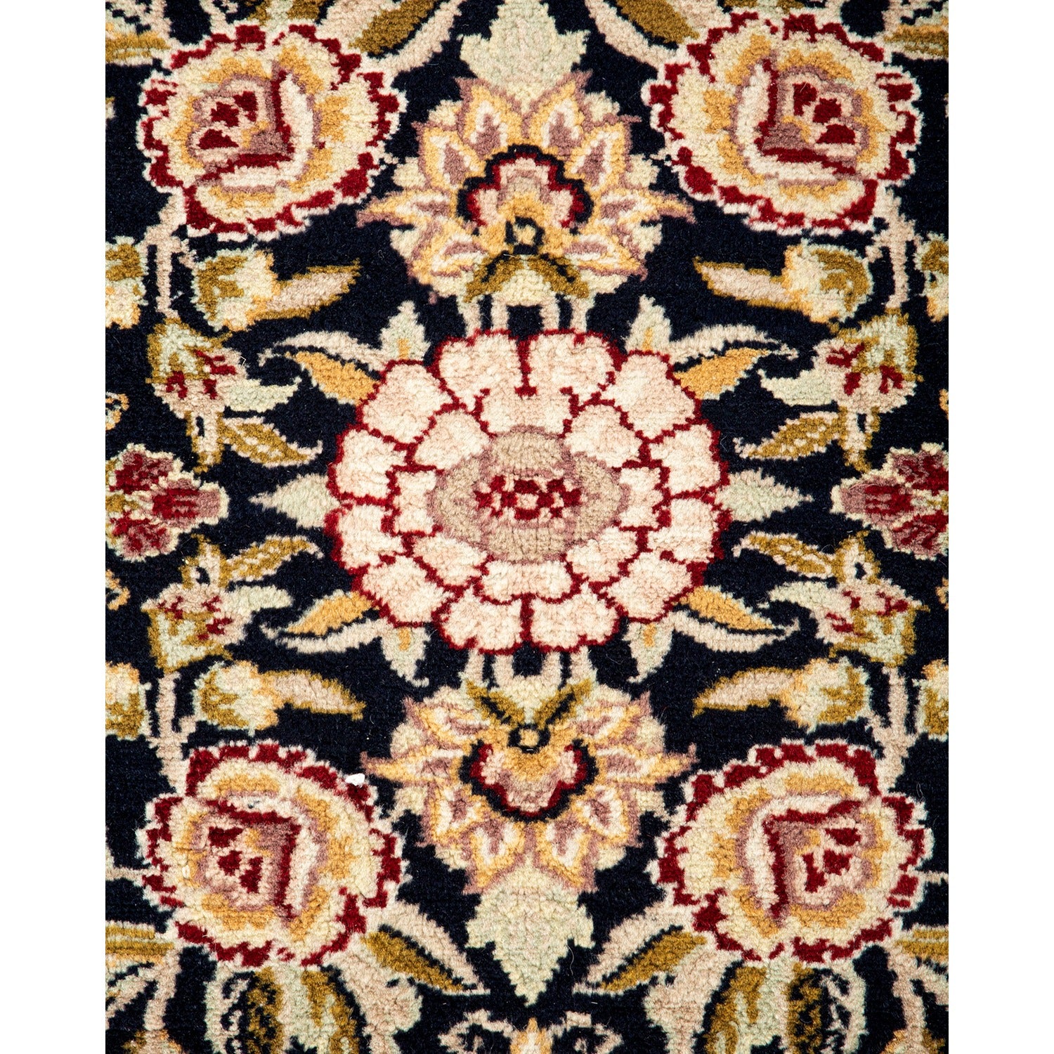 Black Traditional Wool Runner - 2'6" x 10'4" - Image 3