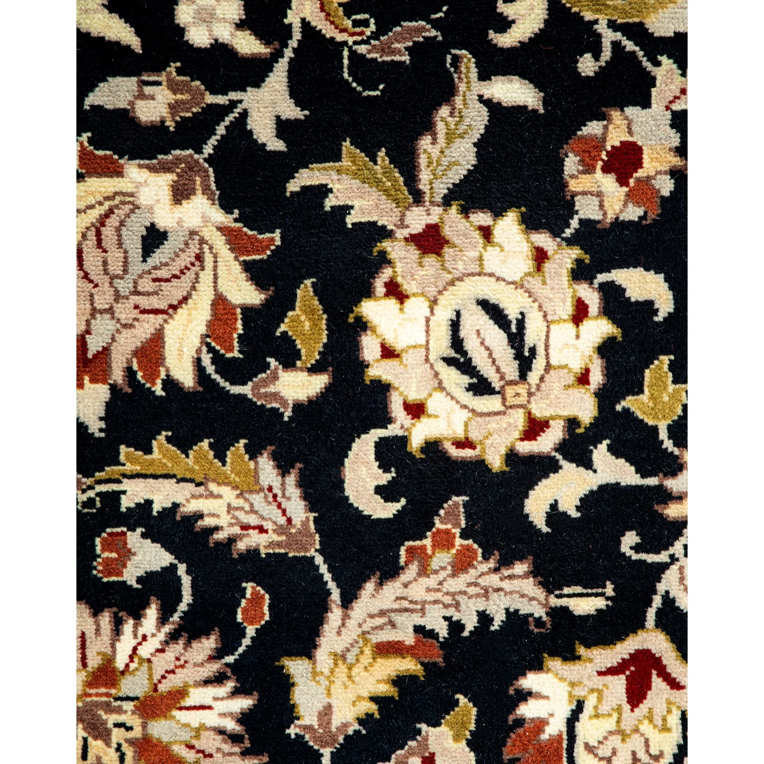 Black Traditional Wool Runner - 2'7" x 12'6" - Image 3