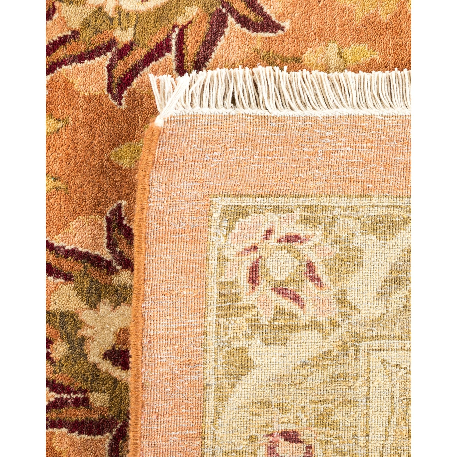 Orange Traditional Wool Rug - 11'10" x 17'10" - Image 5