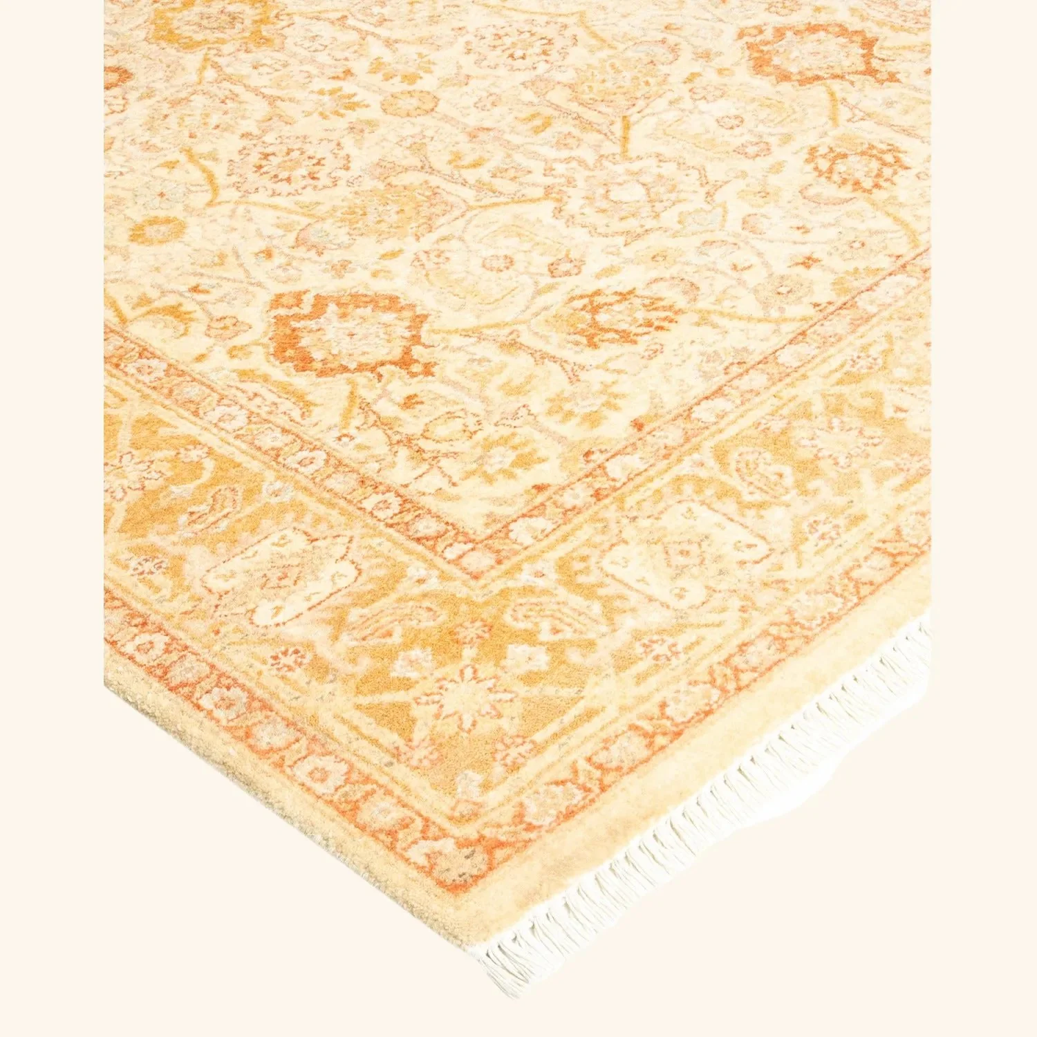Beige Traditional Wool Runner - 3' x 10'10" - Image 2