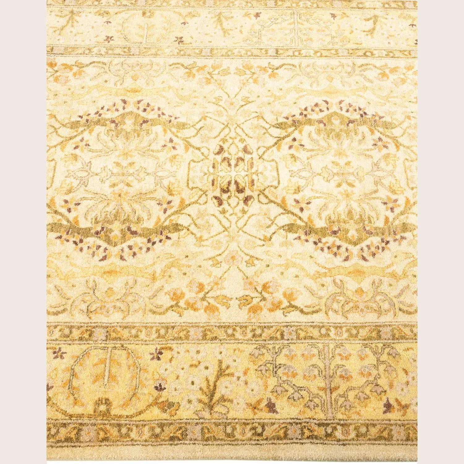 Beige Traditional Wool Runner - 3' x 11' - Image 4