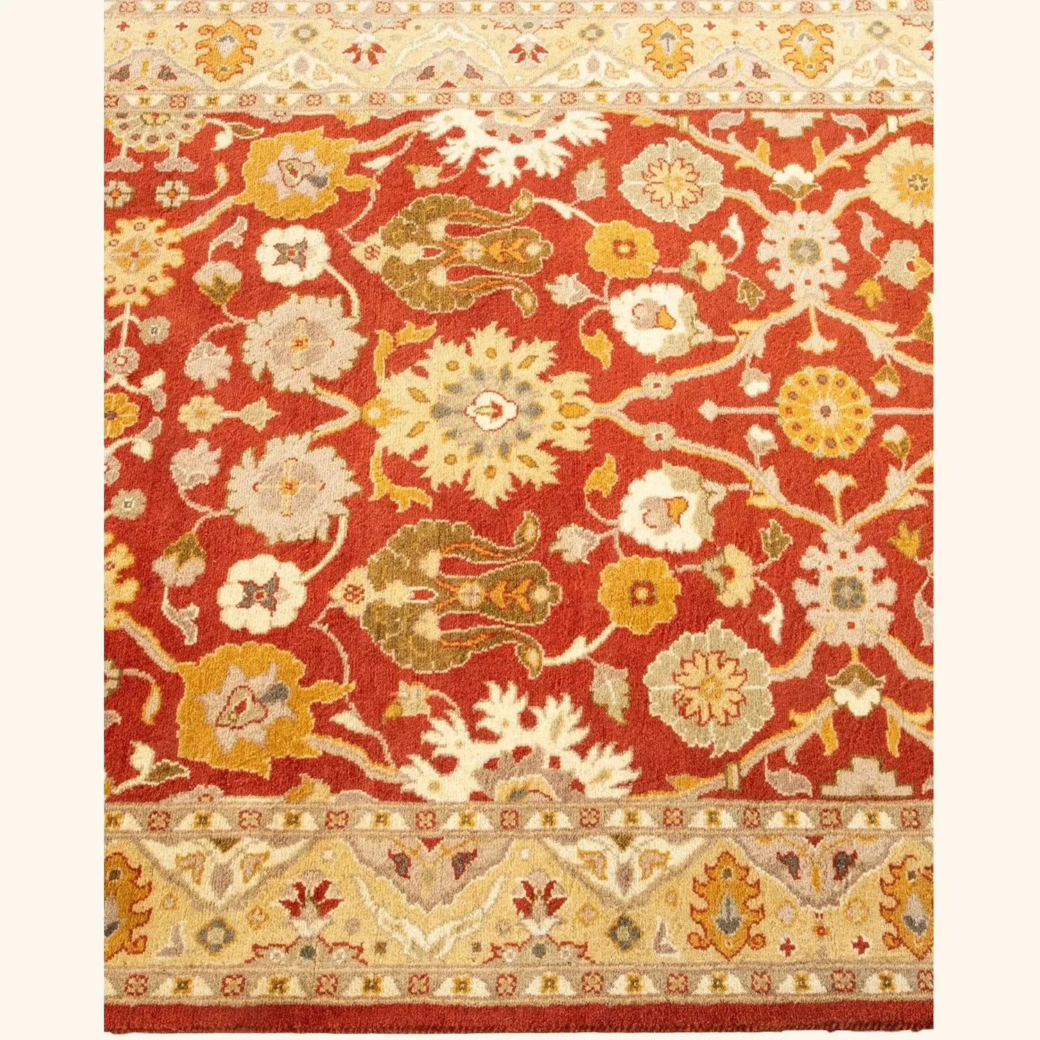 Red Traditional Wool Runner - 2'6" x 10'2" - Image 4