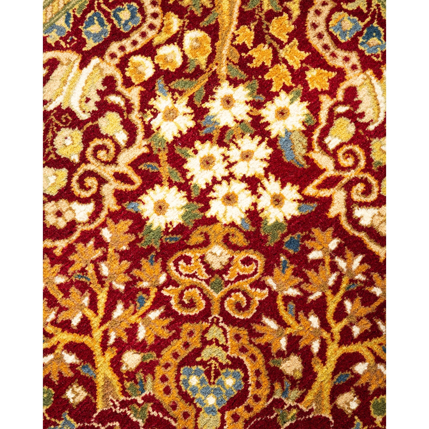 Multicolored Traditional Wool Rug - 7'1" x 7'1" - Image 3