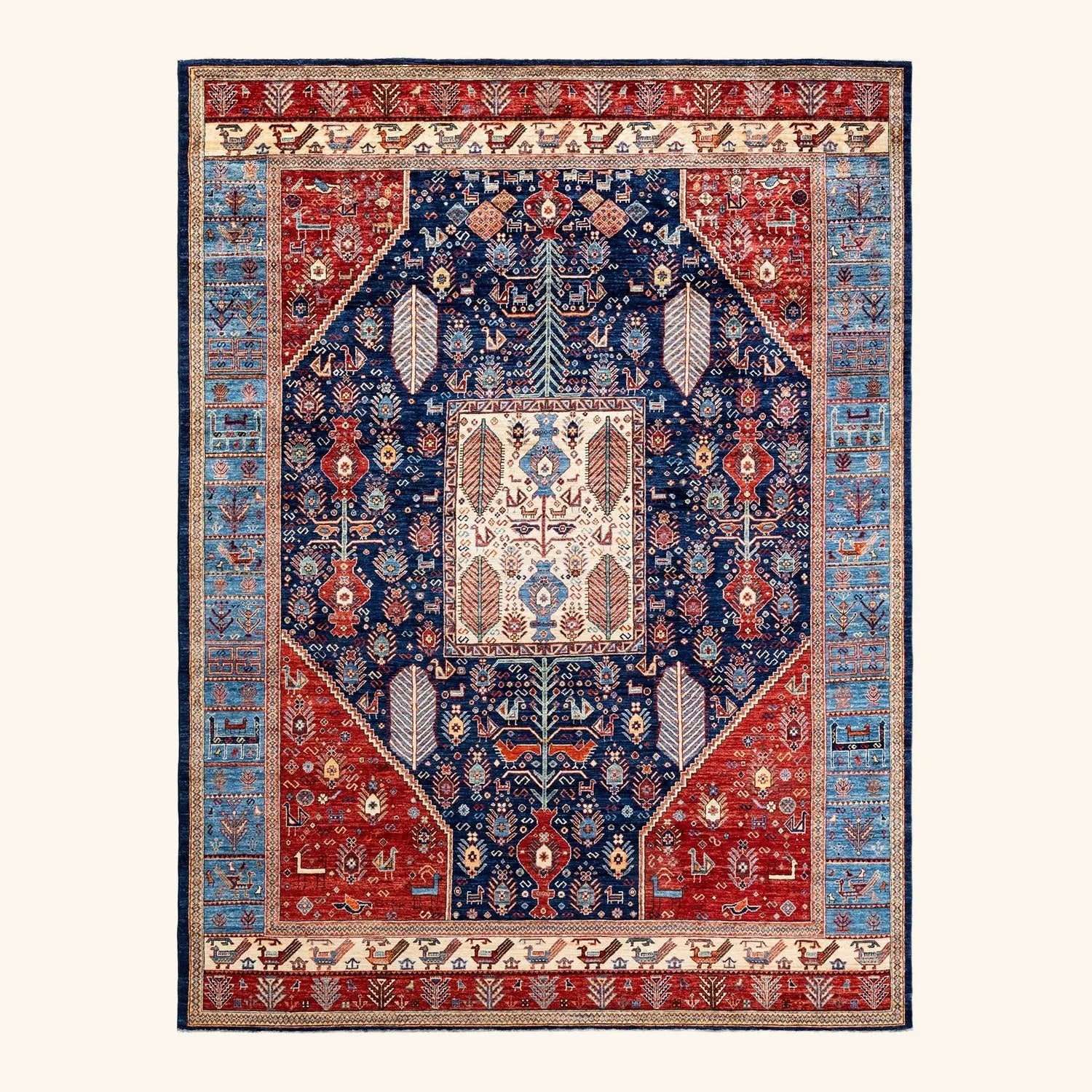 Multi Traditional Wool Rug - 8' x 10'5"