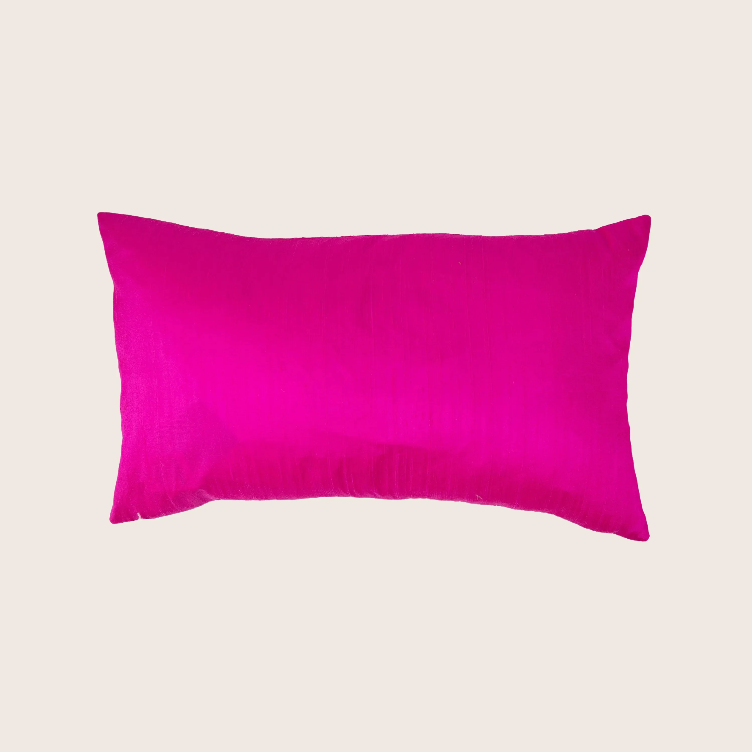 Dupioni Hot Pink Pillow - Image 3