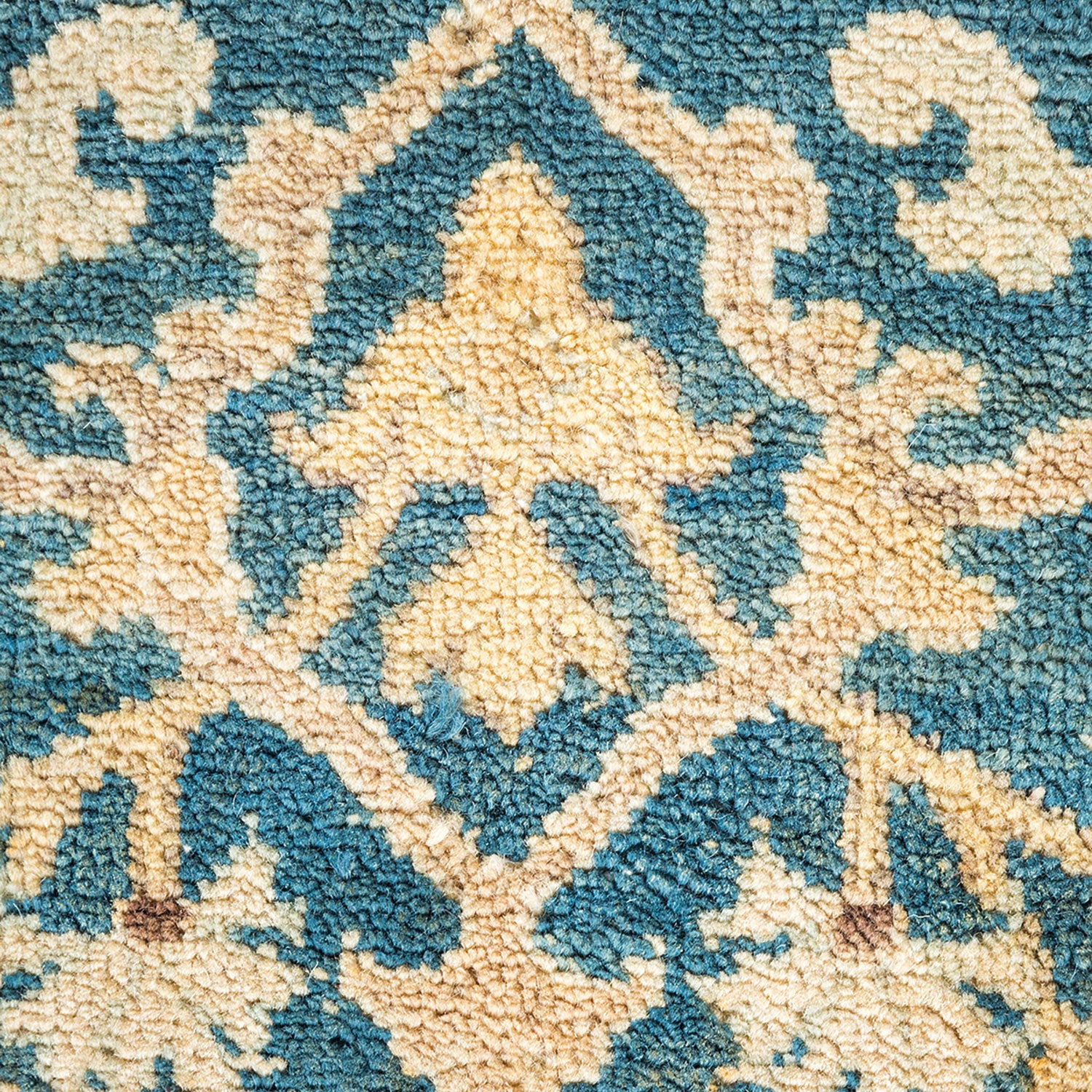 Blue Traditional Wool Rug - 6'3" x 9' - Image 4