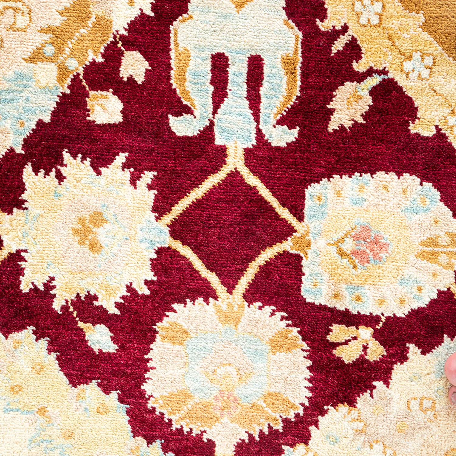 Multicolored Traditional Wool Rug - 6'2" x 8'10" - Image 4