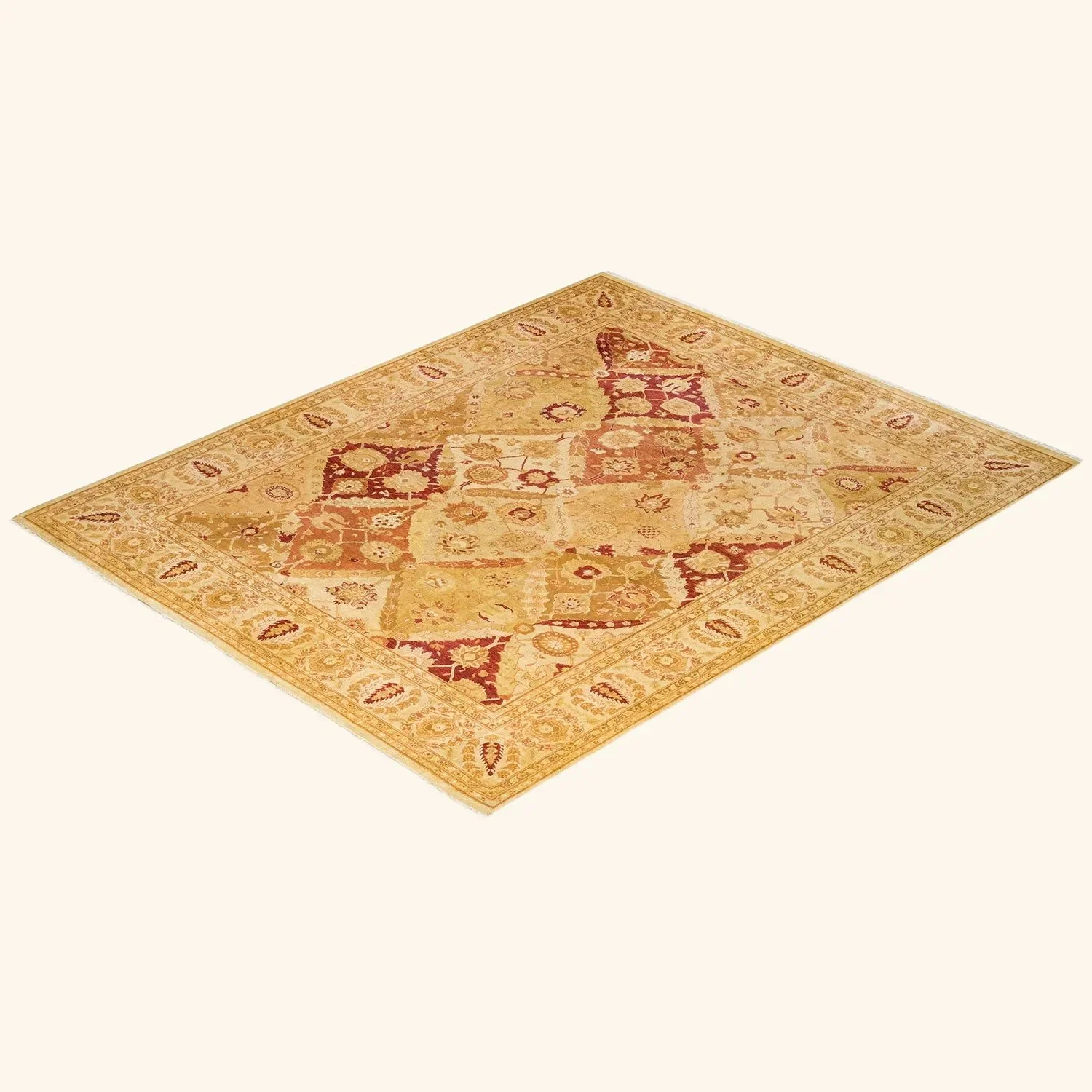 Gold Traditional Wool Rug - 8'4" x 10'4" - Image 3