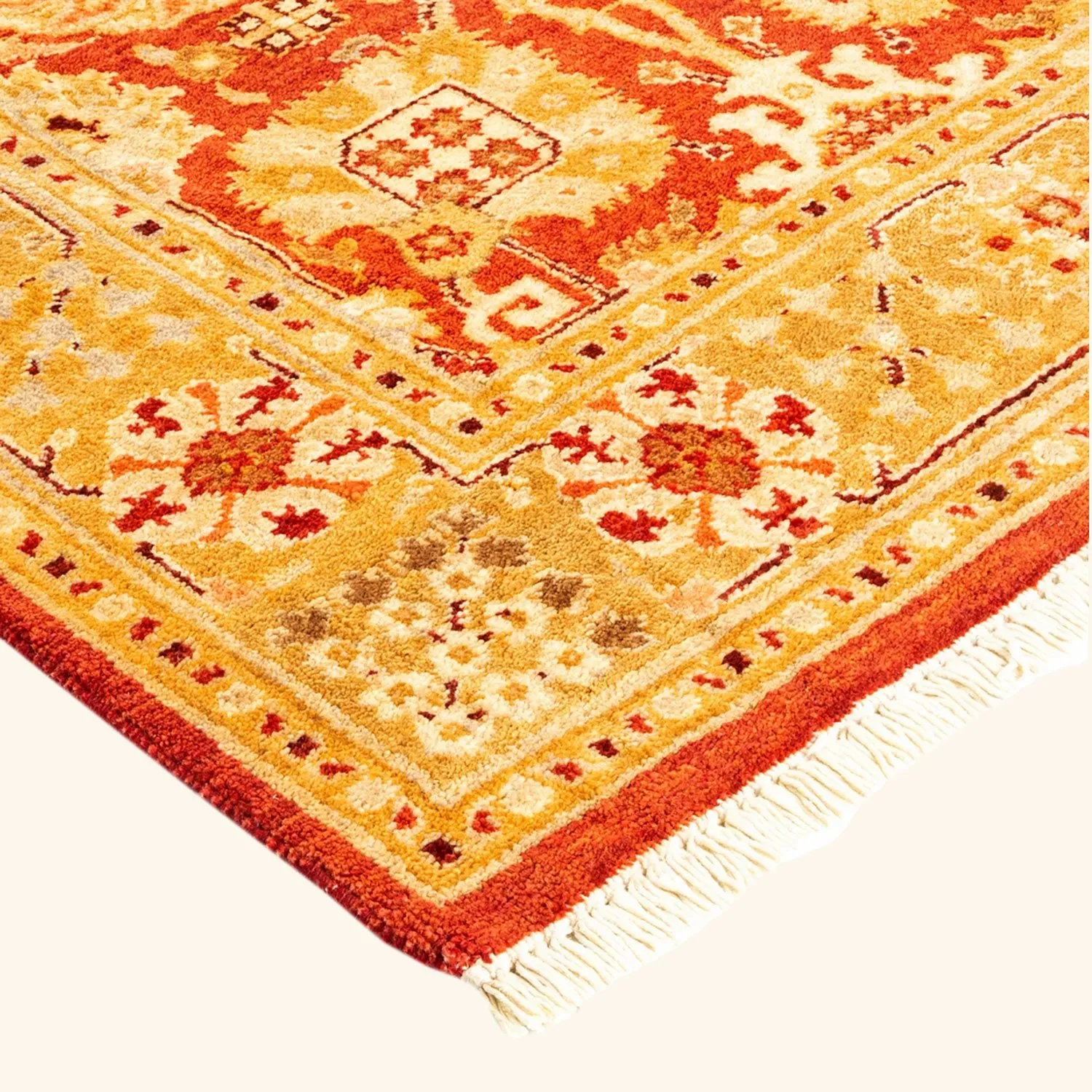 Red Transitional Wool Runner - 2'7" x 12'3" - Image 2