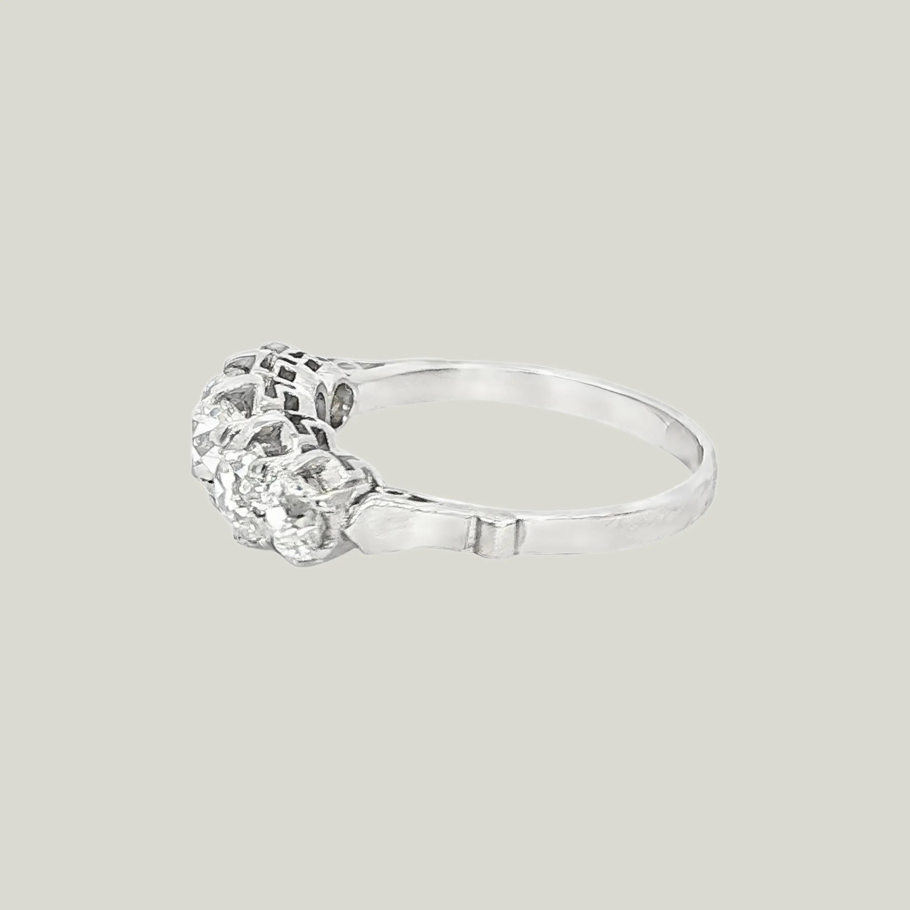 Edwardian Diamond Five-Stone Band in Platinum - Image 2