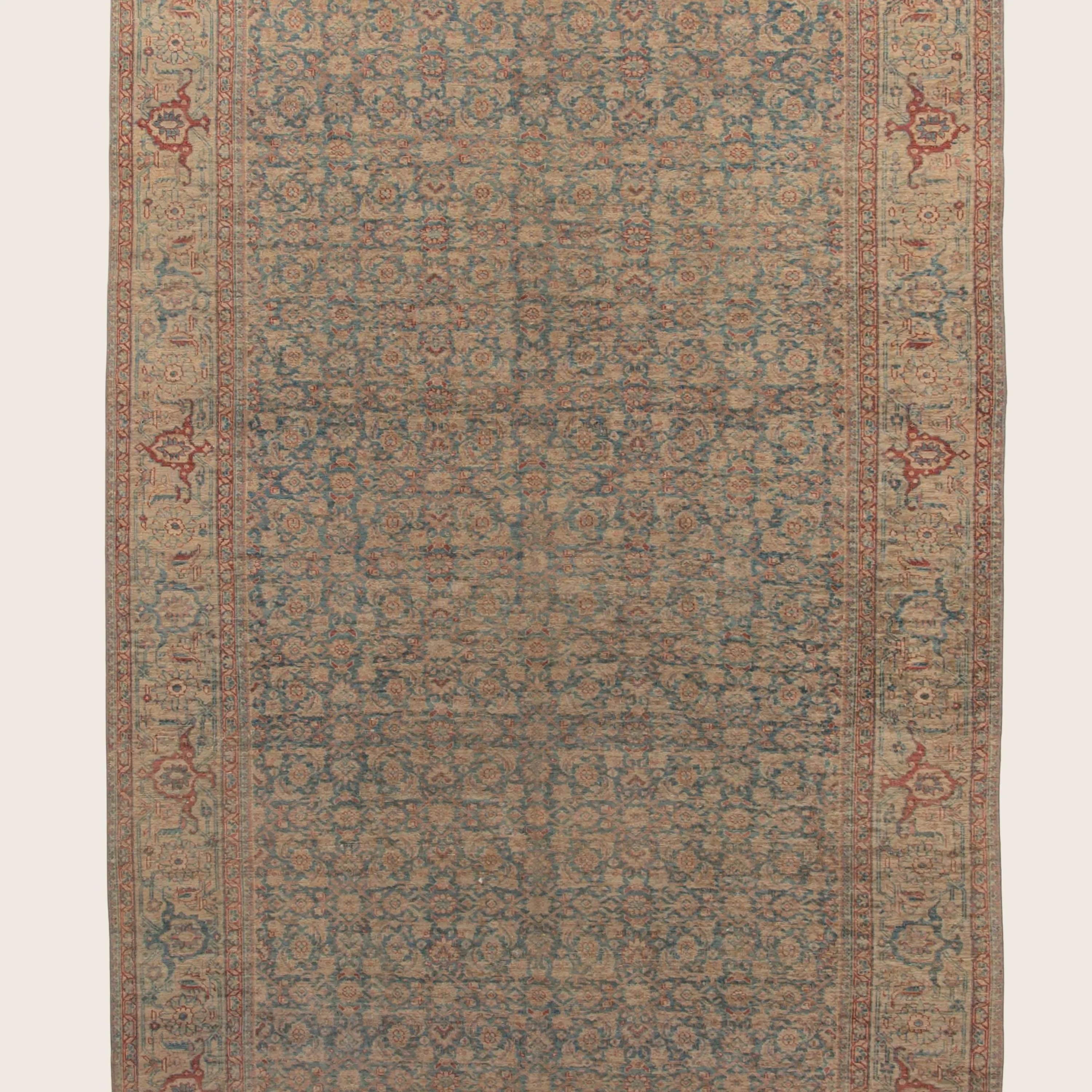 Grey Vintage Traditional Wool Runner - 6'6" x 22' - Image 2
