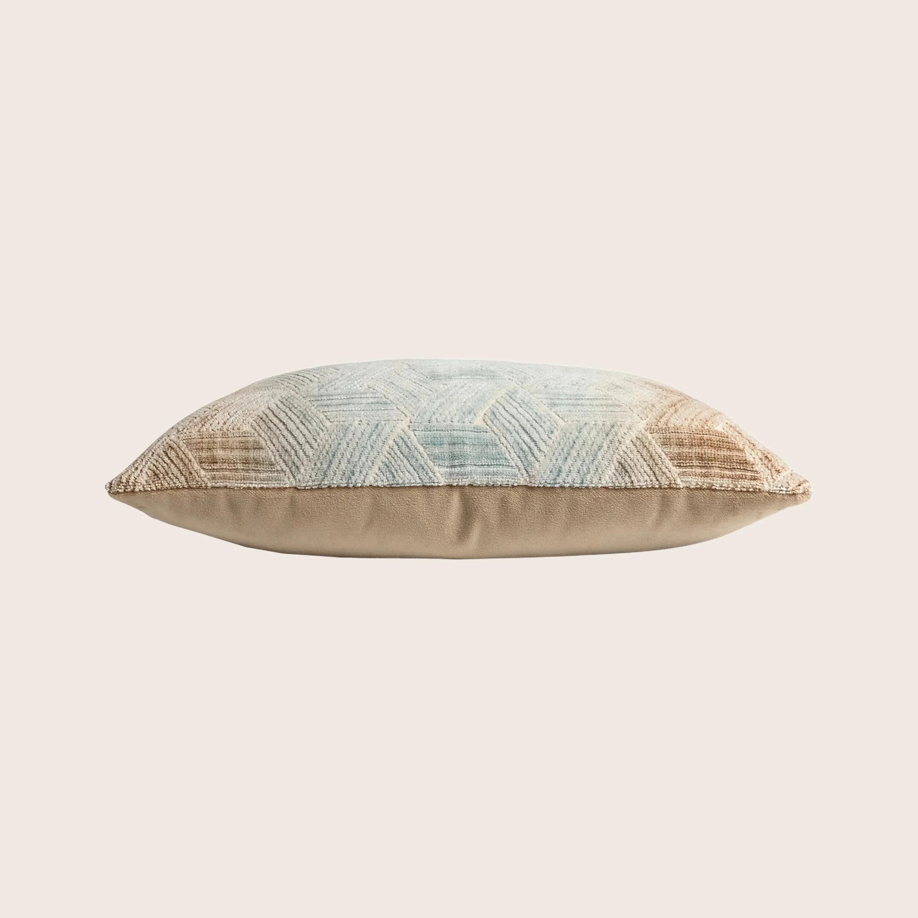 Entwined Woven Jacquard Lumbar Pillow Agave - Image 3