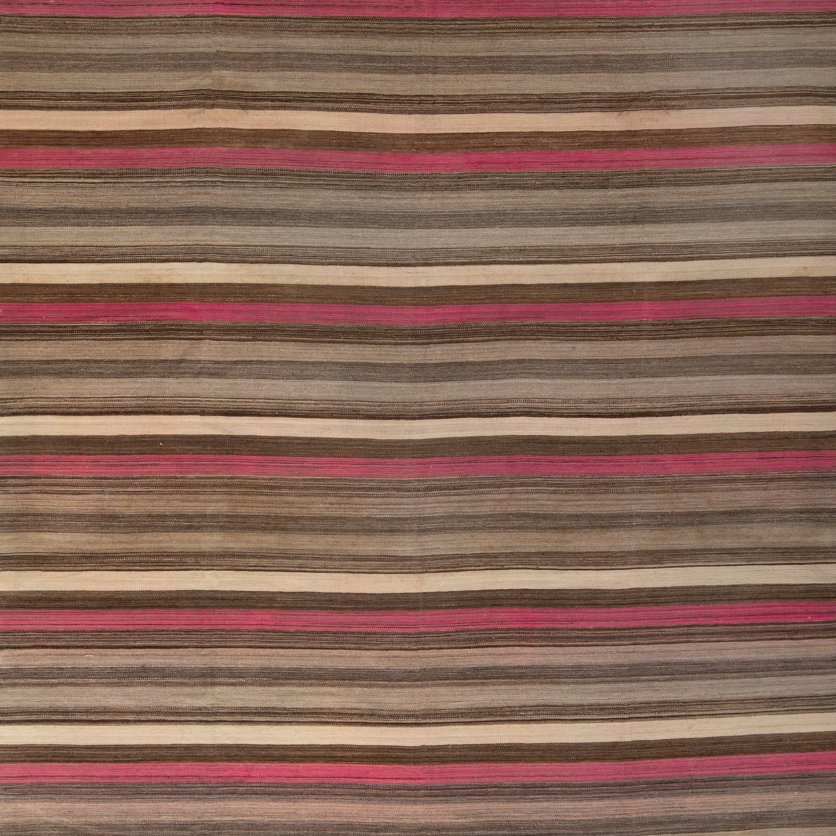 Brown Flatweave Wool Rug - 8'10" x 10'4" - Image 2
