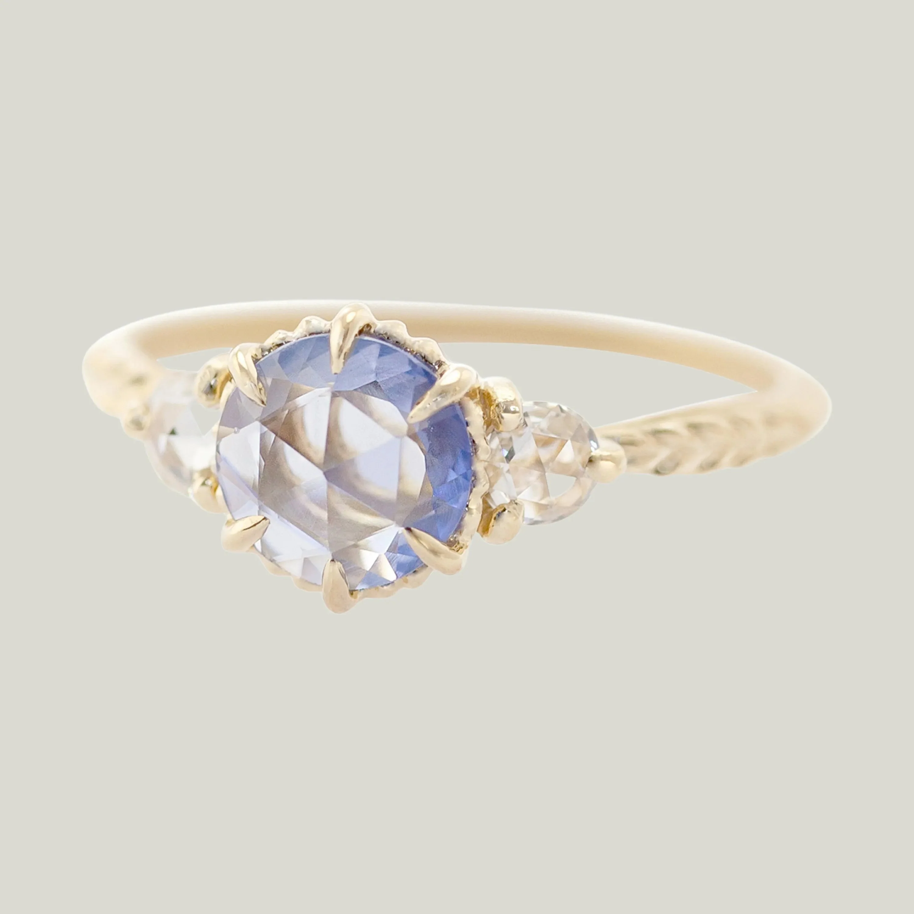 Evergreen 3-Stone Sapphire Engagement Ring - Image 2