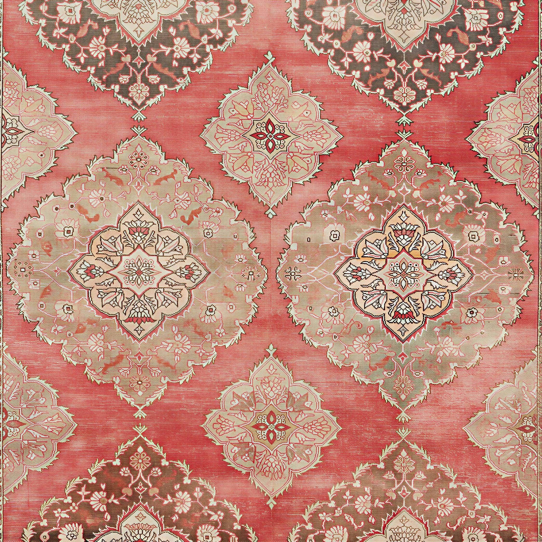 Pink Vintage Turkish Rug - 8'8" x 13'7" - Image 4