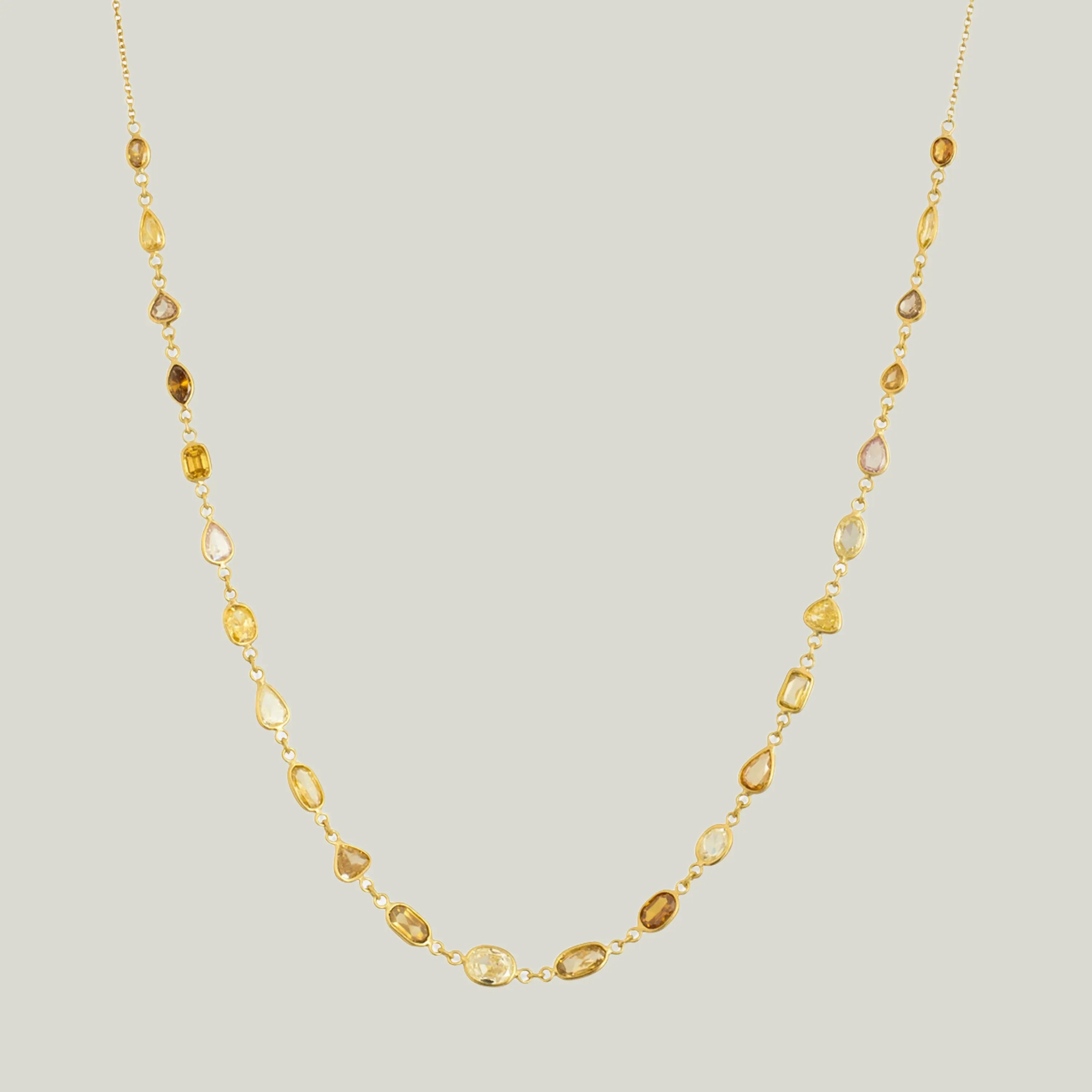 Fancy Color Diamonds Demi Inline Necklace