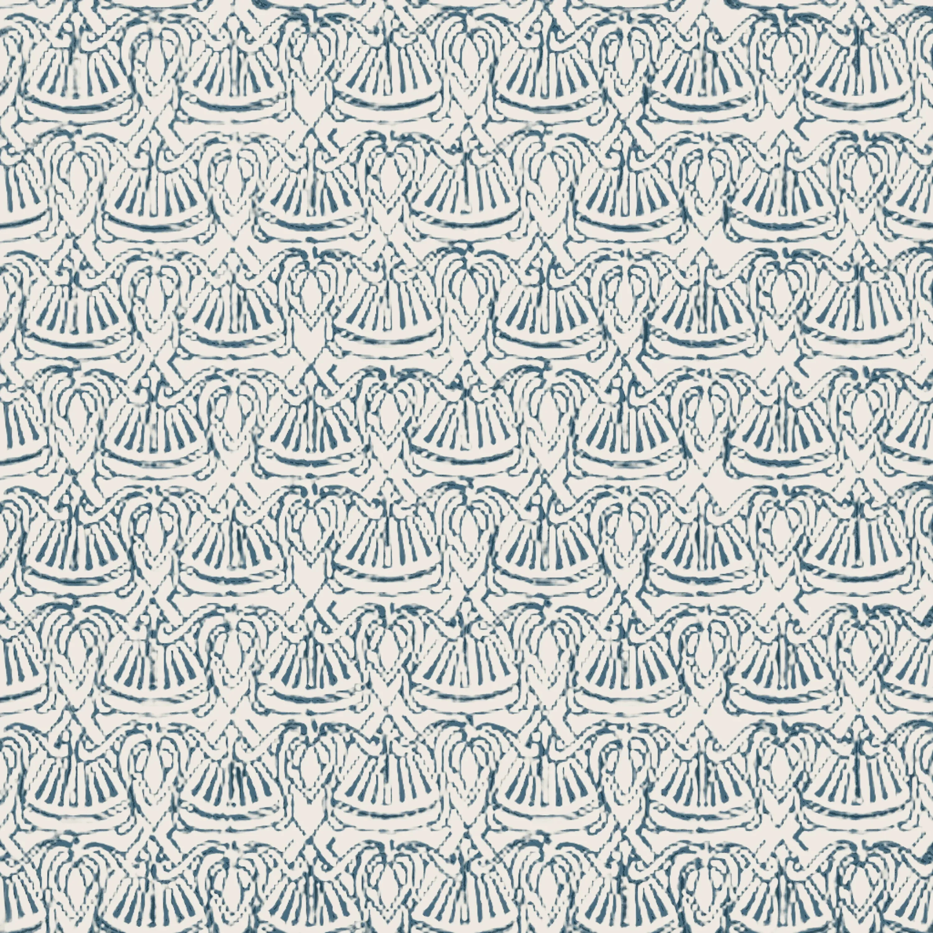 Fans and Bows Wallpaper