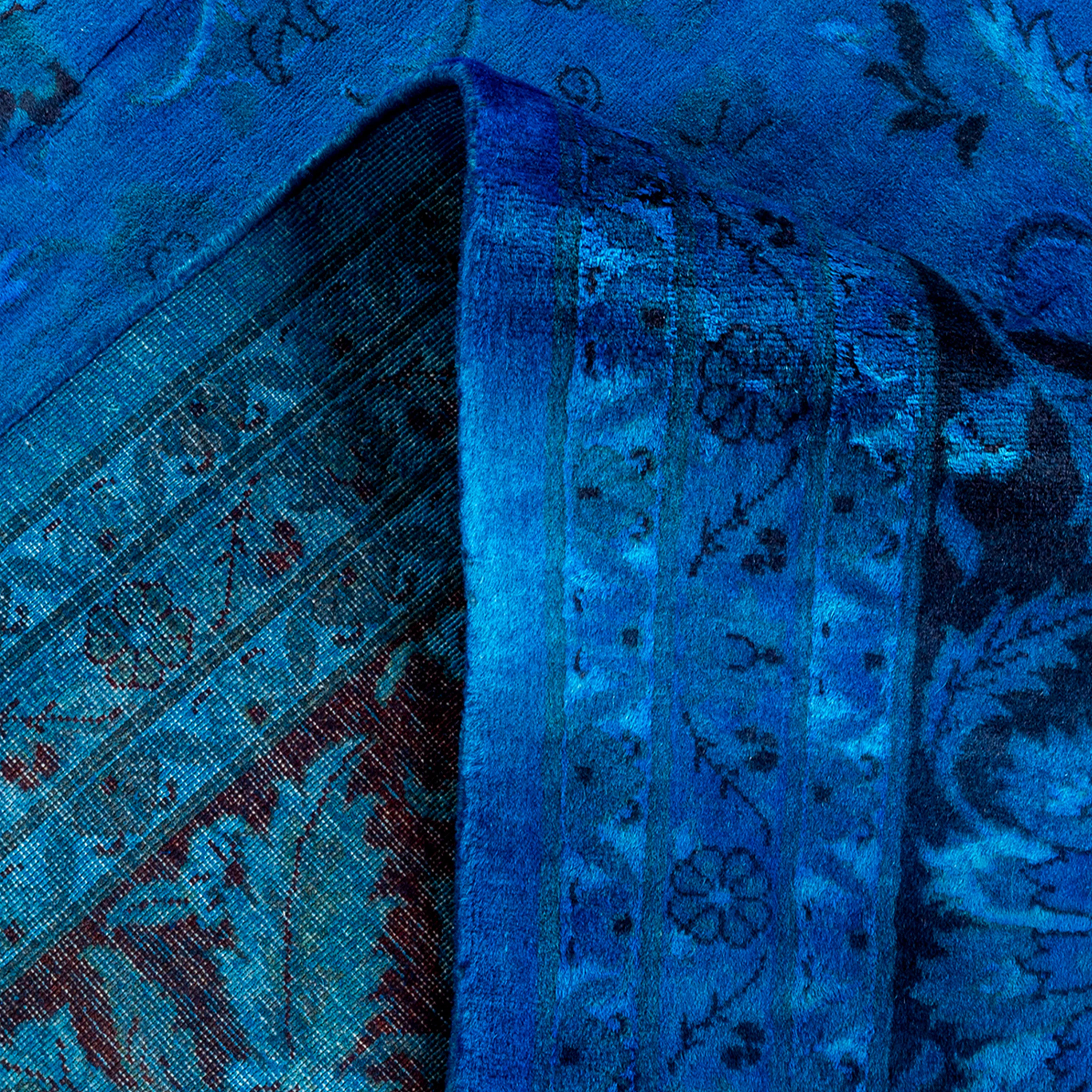 Blue Samsara Wool Rug - 9' 2" x 12' 3" - Image 5