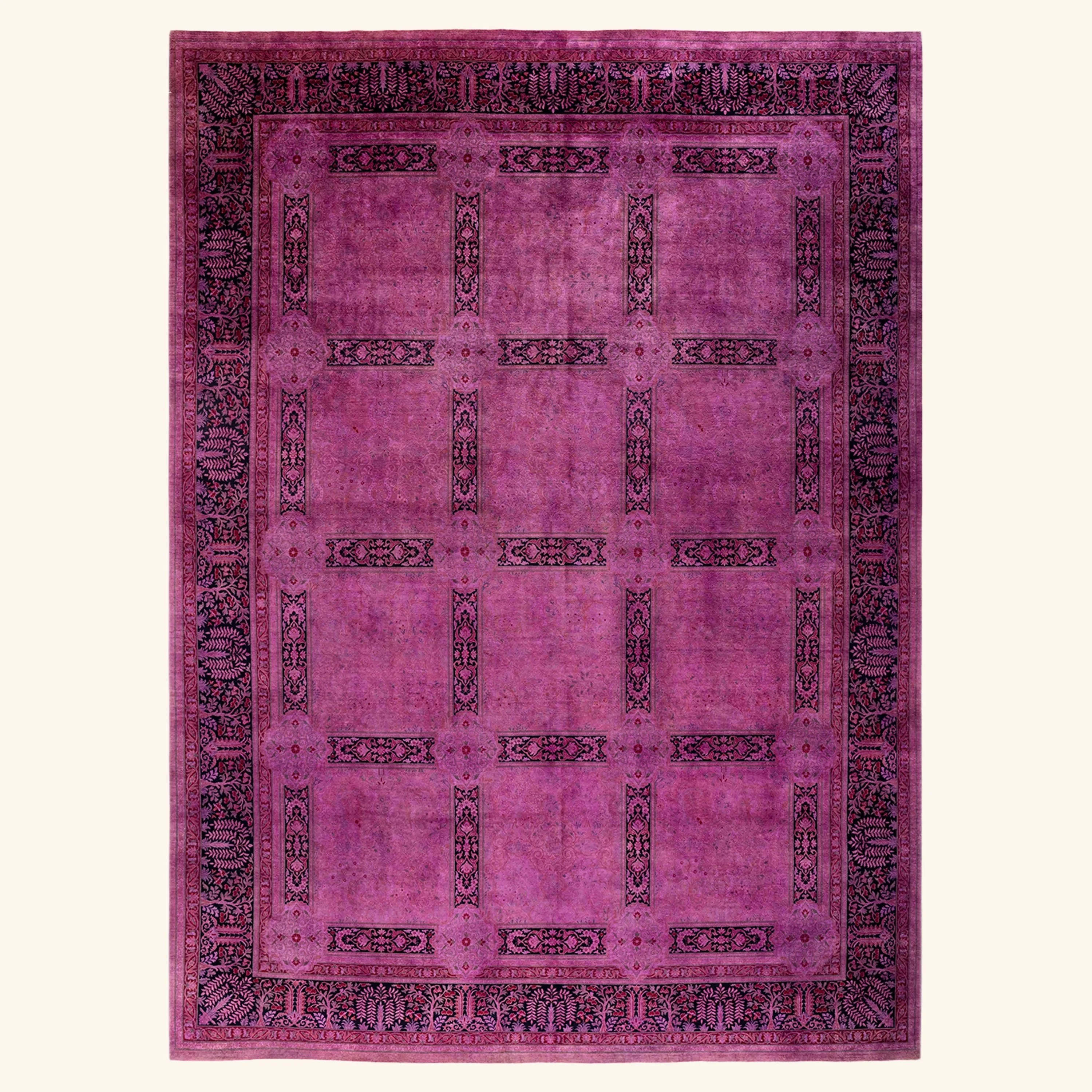 Purple Samsara Wool Rug - 10' 3" x 13' 10"