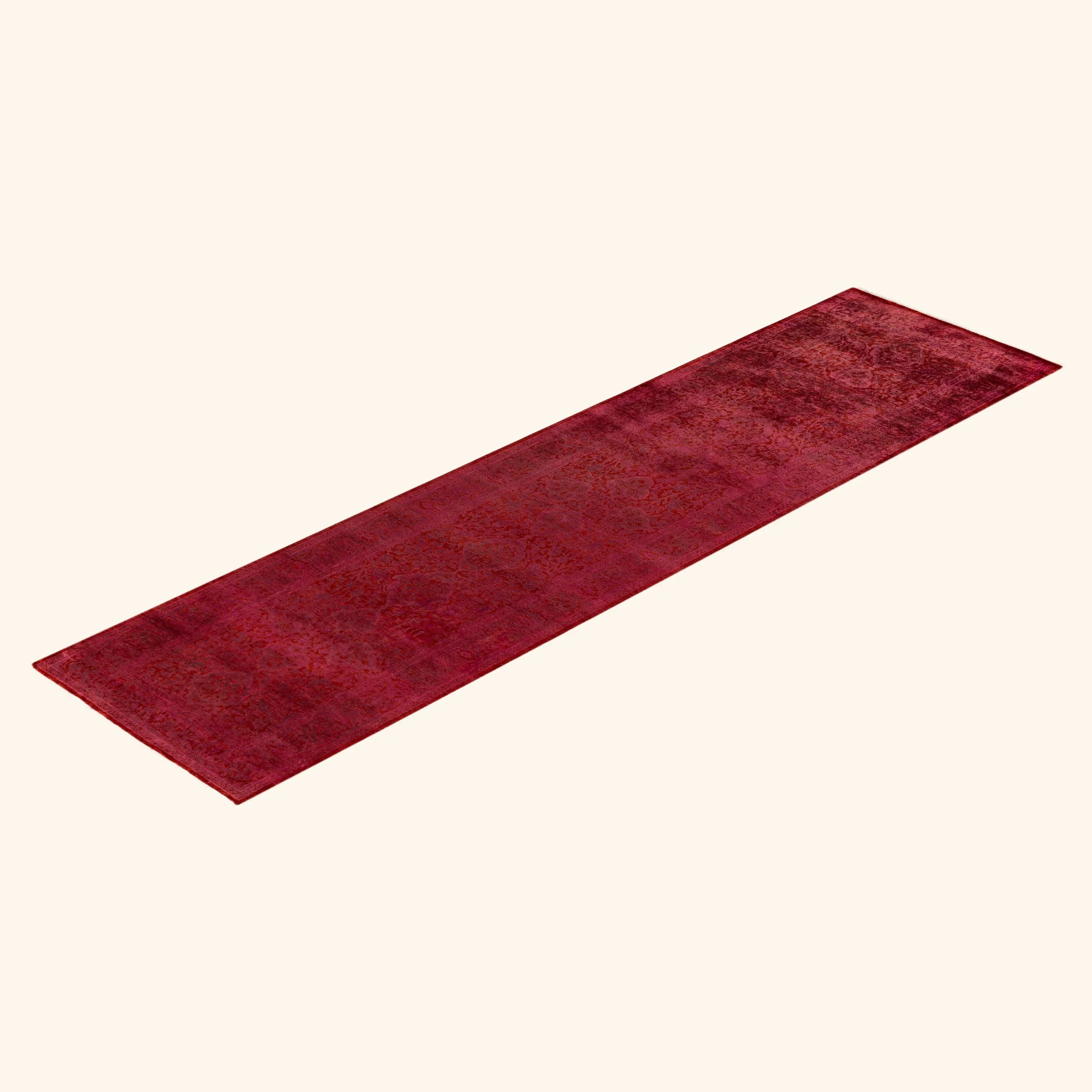 Pink Samsara Wool Runner - 2' 6" x 10' 1" - Image 8