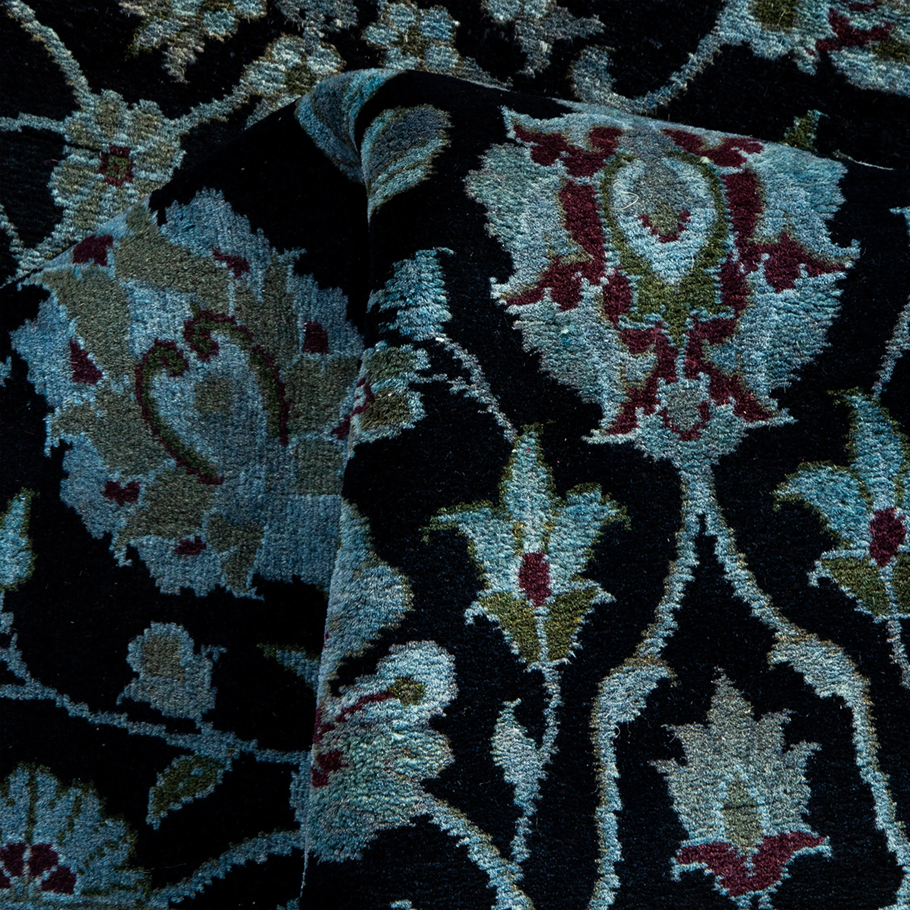 Blue Samsara Wool Runner - 2' 7" x 10' 8" - Image 3