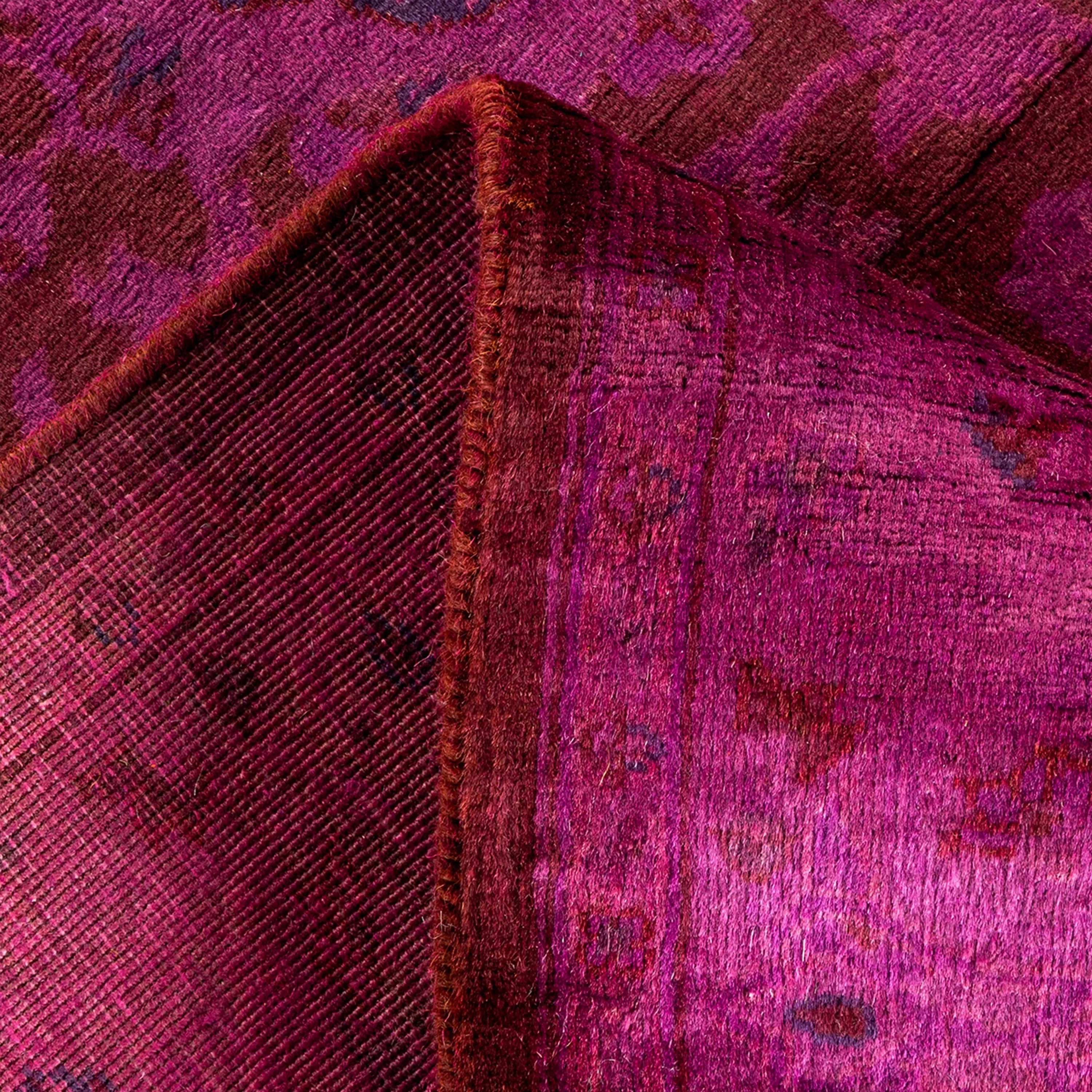 Purple Samsara Wool Runner - 2' 7" x 8' 4" - Image 3