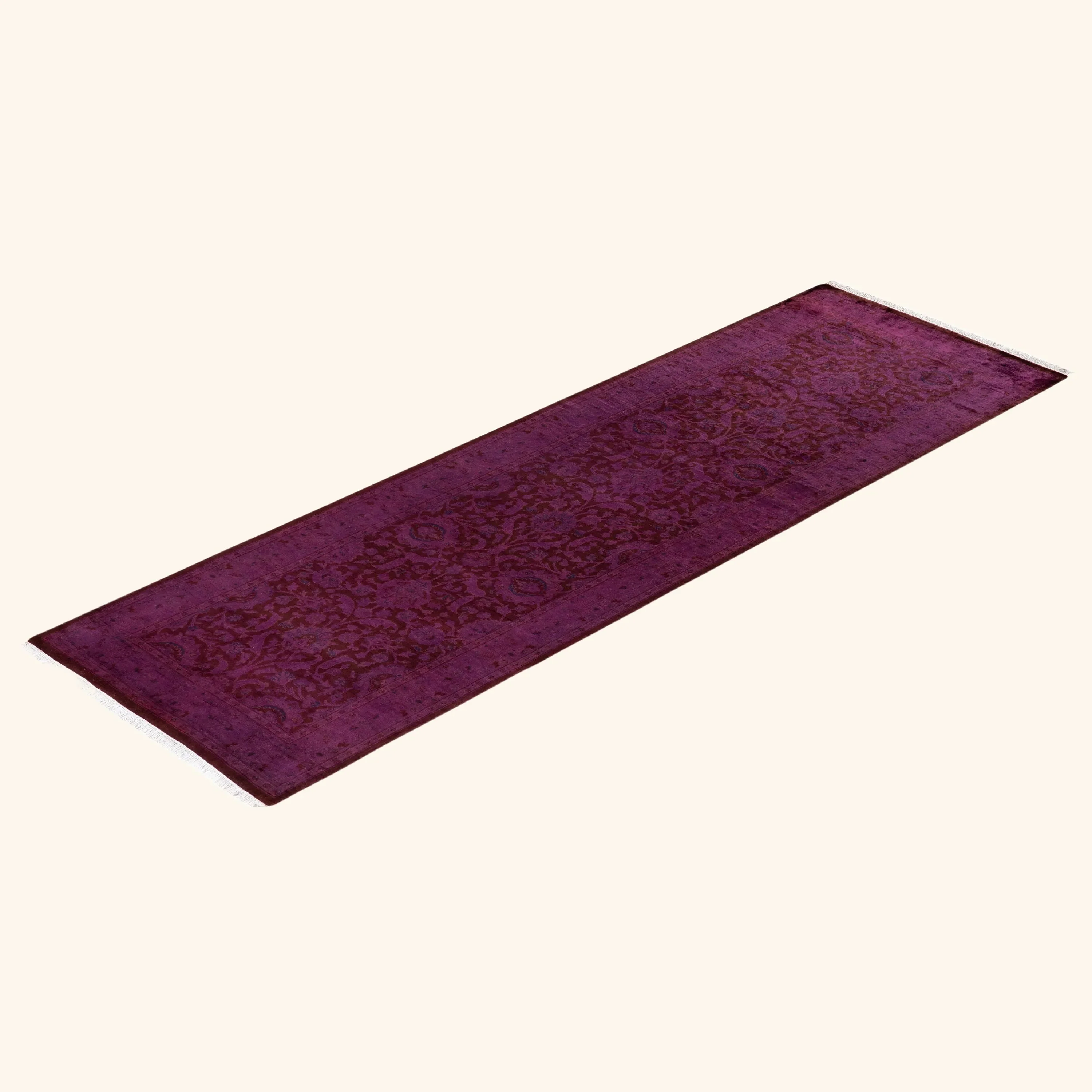 Purple Samsara Wool Runner - 2' 7" x 8' 4" - Image 8