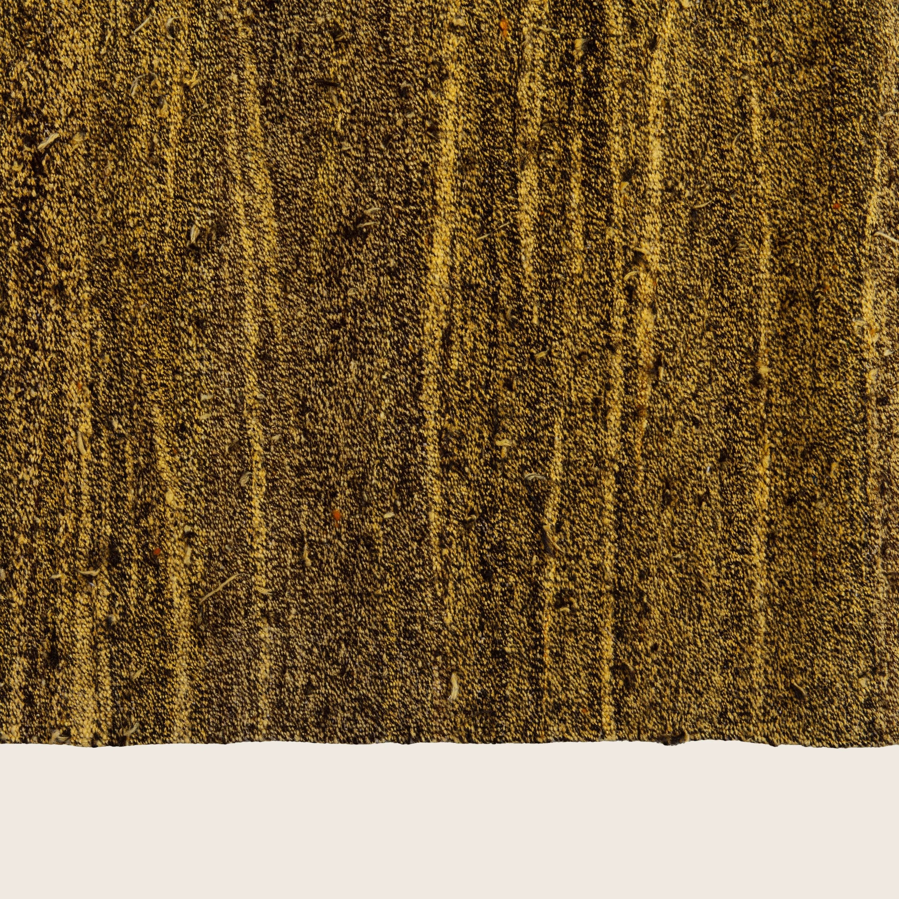 Yellow Flatweave Wool Rug - 8'8" x 10'2" - Image 6