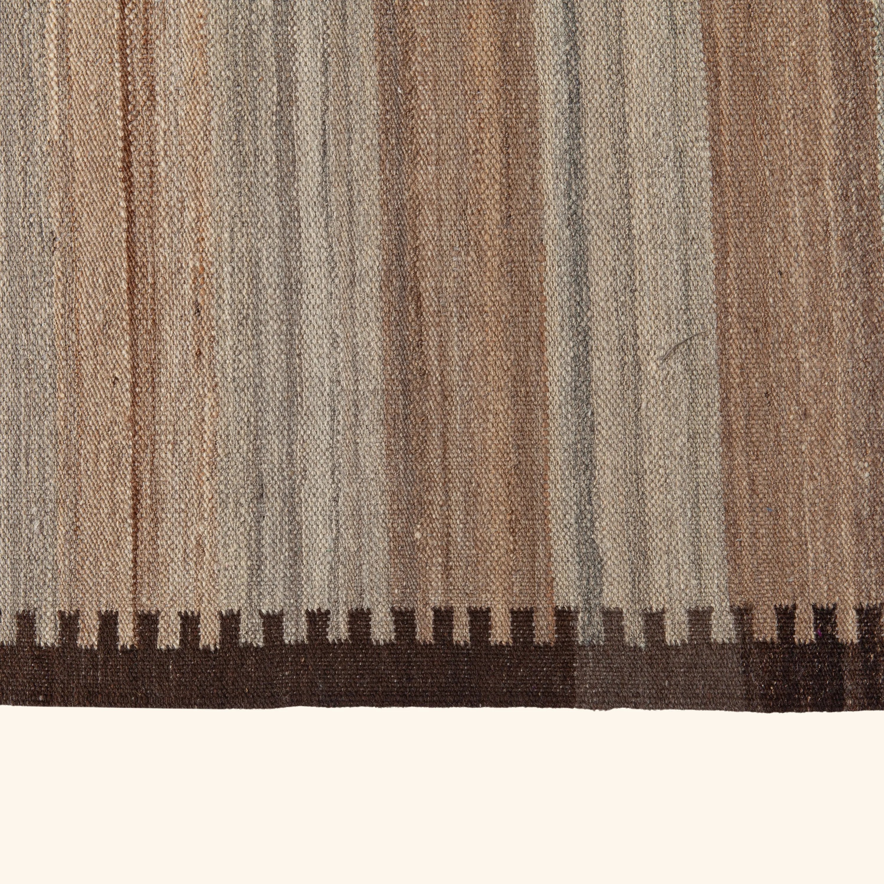 Multi Turkish Flatweave Wool Rug - 9'9" x 12'10" - Image 5