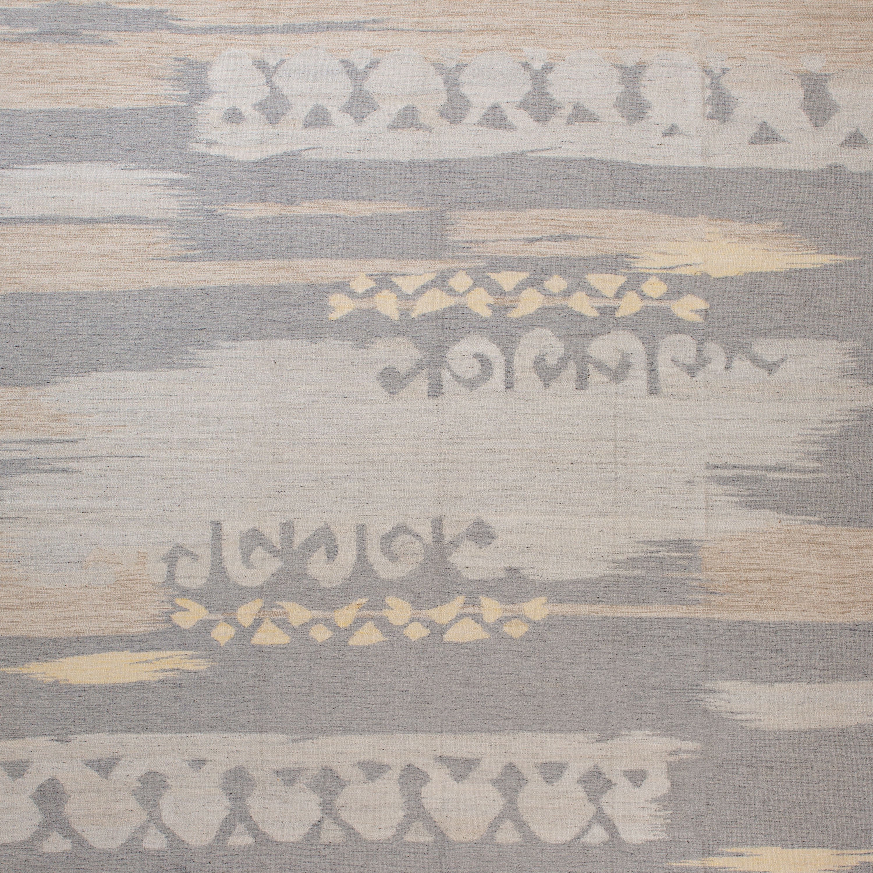 Grey Flatweave Wool Rug - 12' x 15' - Image 2
