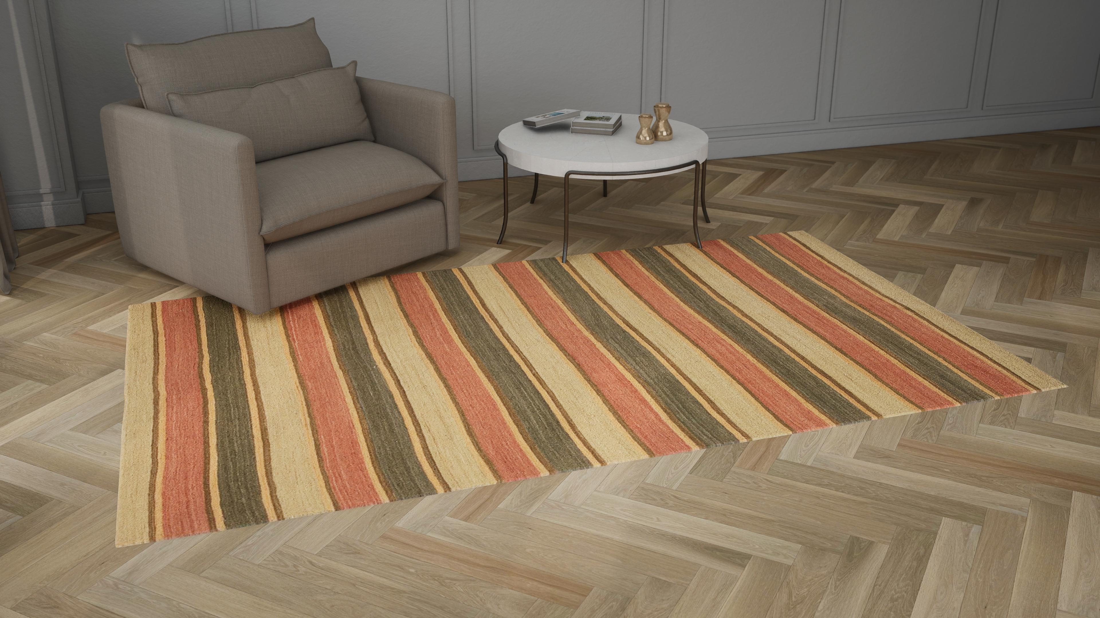 Multicolored Flatweave Wool Rug - 6' x 10'3" - Image 5