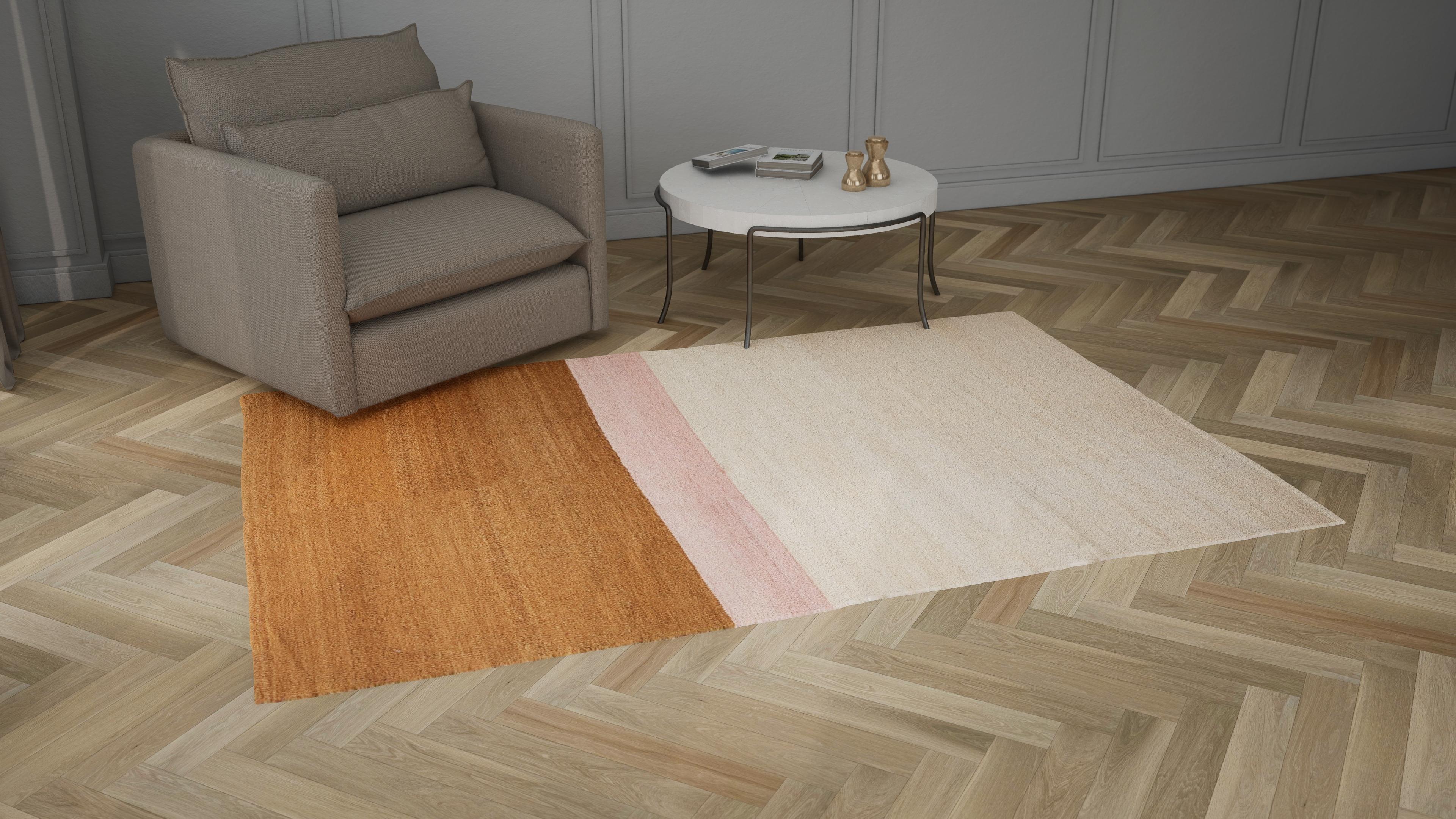 Brown Flatweave Wool Rug - 6' x 9' - Image 7