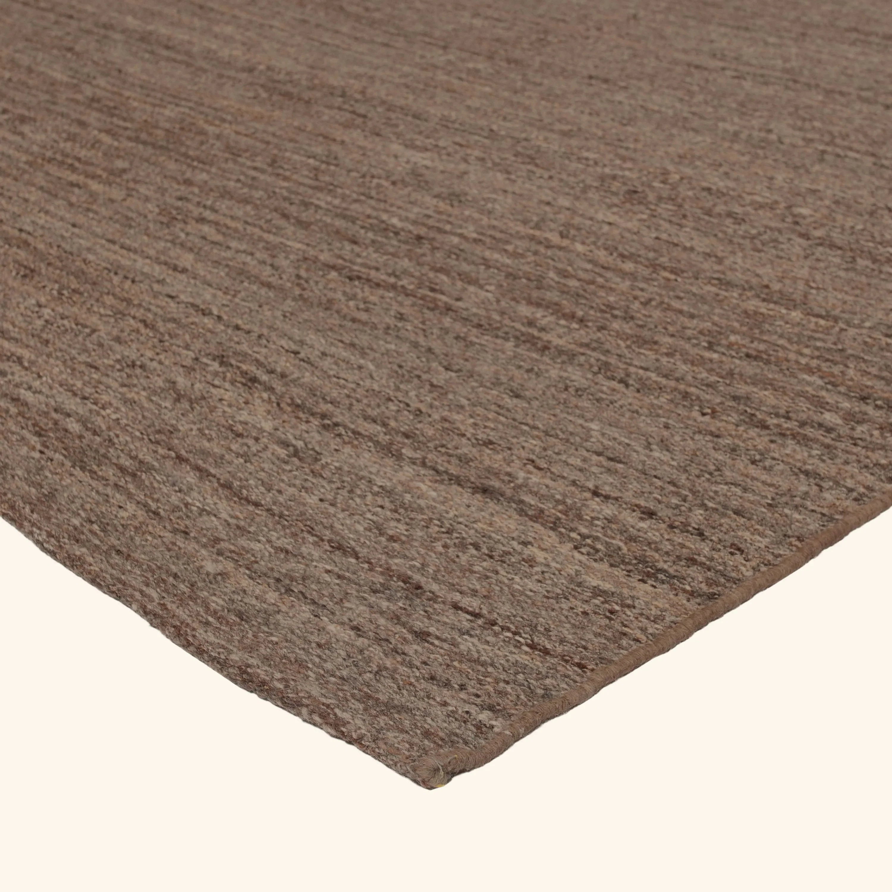 Beige Flatweave Wool Rug - 6'4" x 10'2" - Image 4