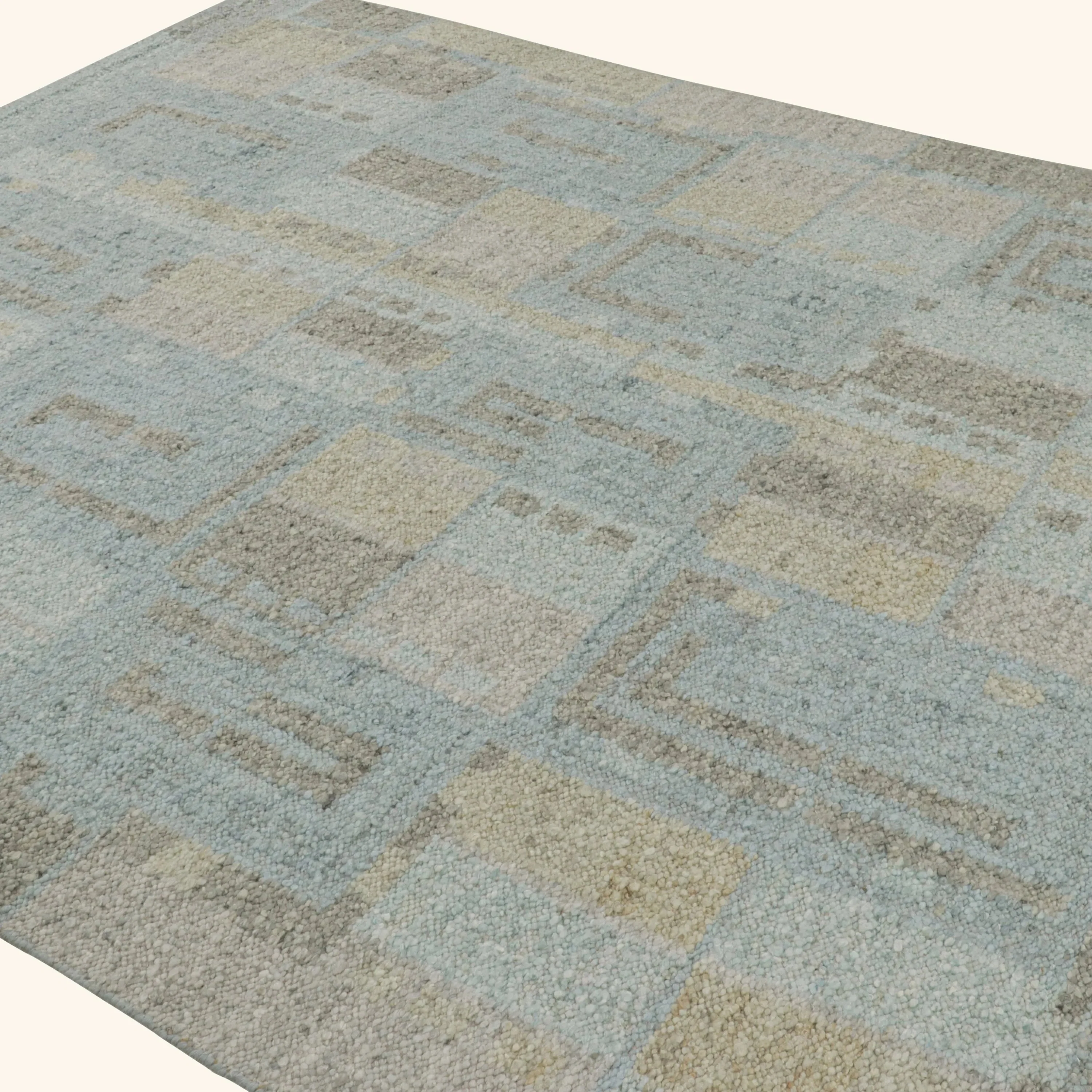 Blue Moroccan Berber Wool Rug - 8'6" x 10'1" - Image 4