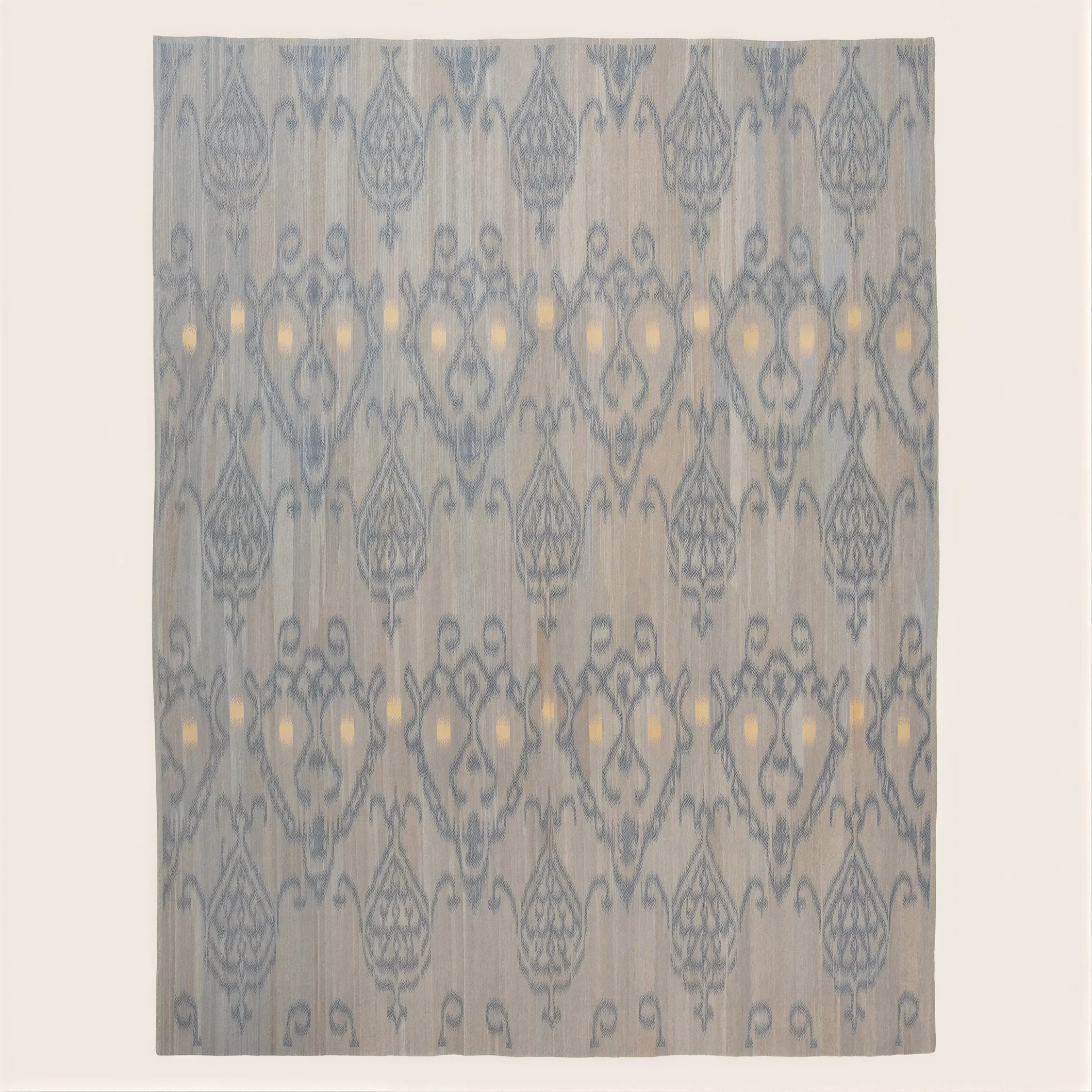 Blue Flatweave Wool Rug - 9' x 12' - Image 2