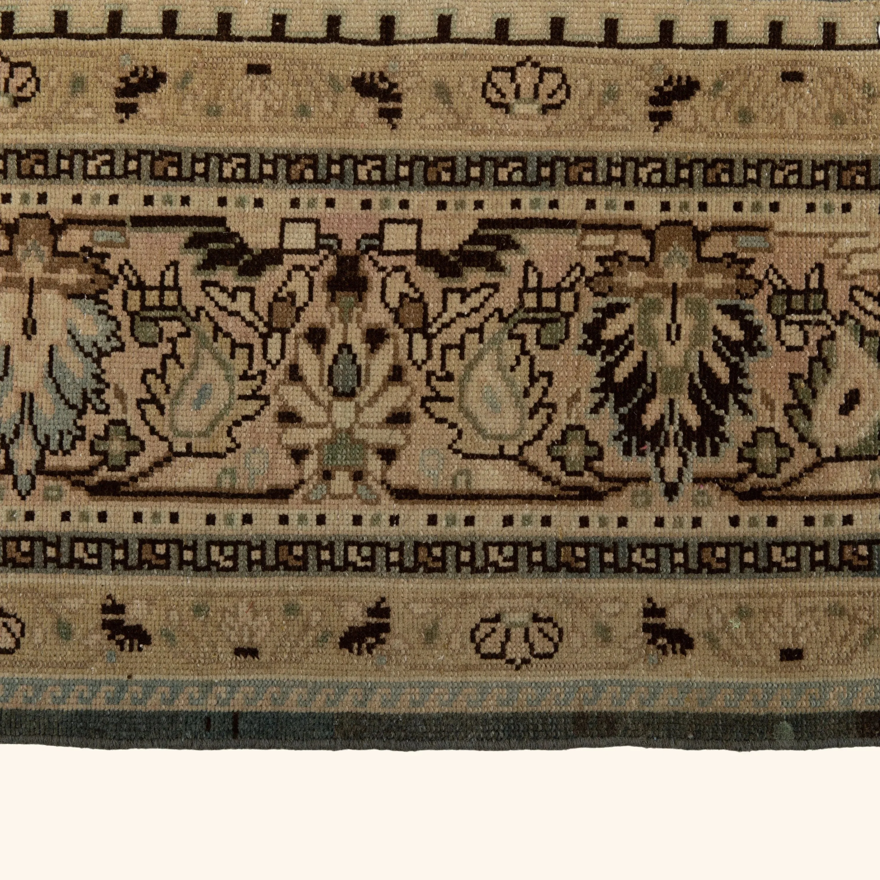 Green Antique Persian Malayer Rug - 11' x 13'4" - Image 5
