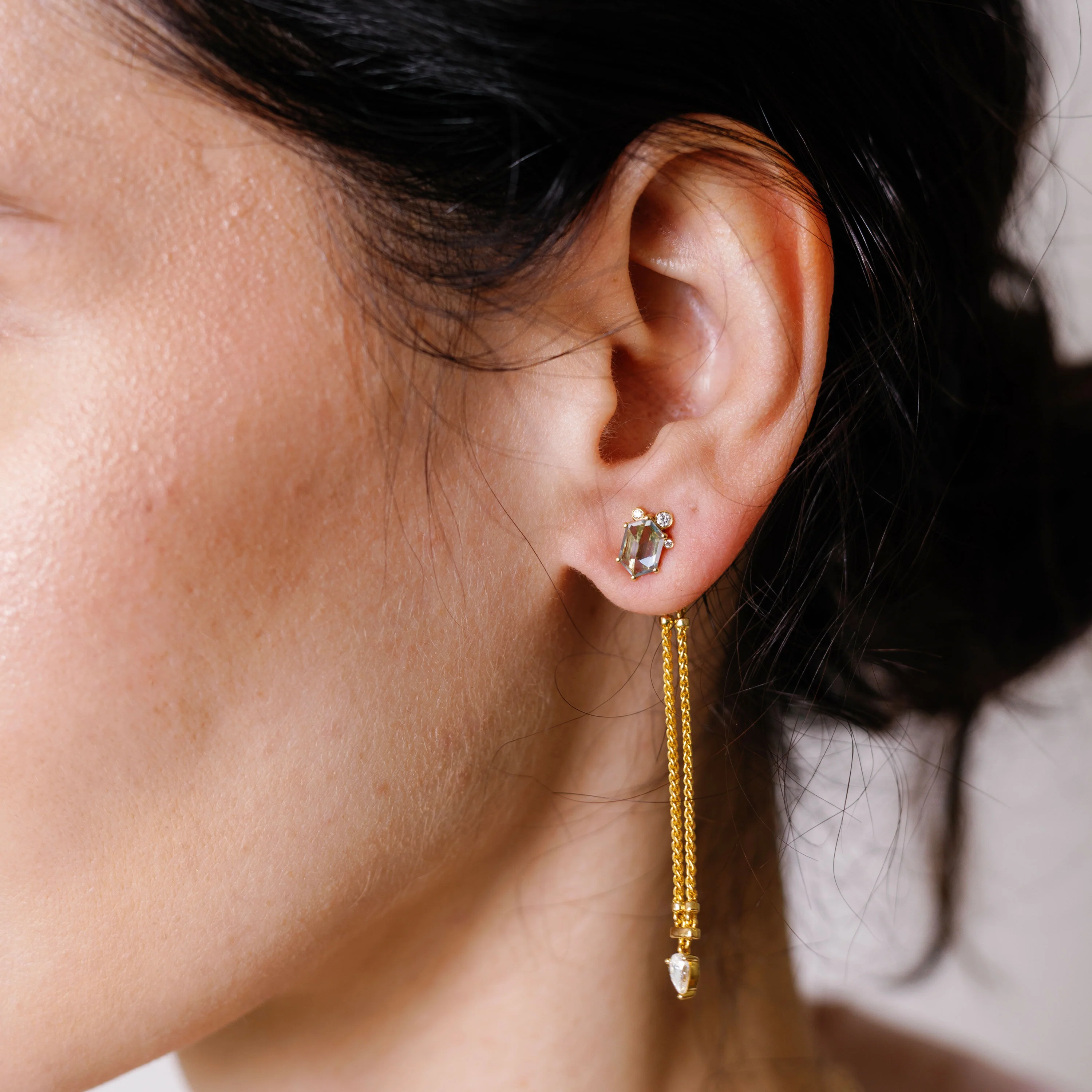 Foxtail Chain Earring Tassels - Image 2