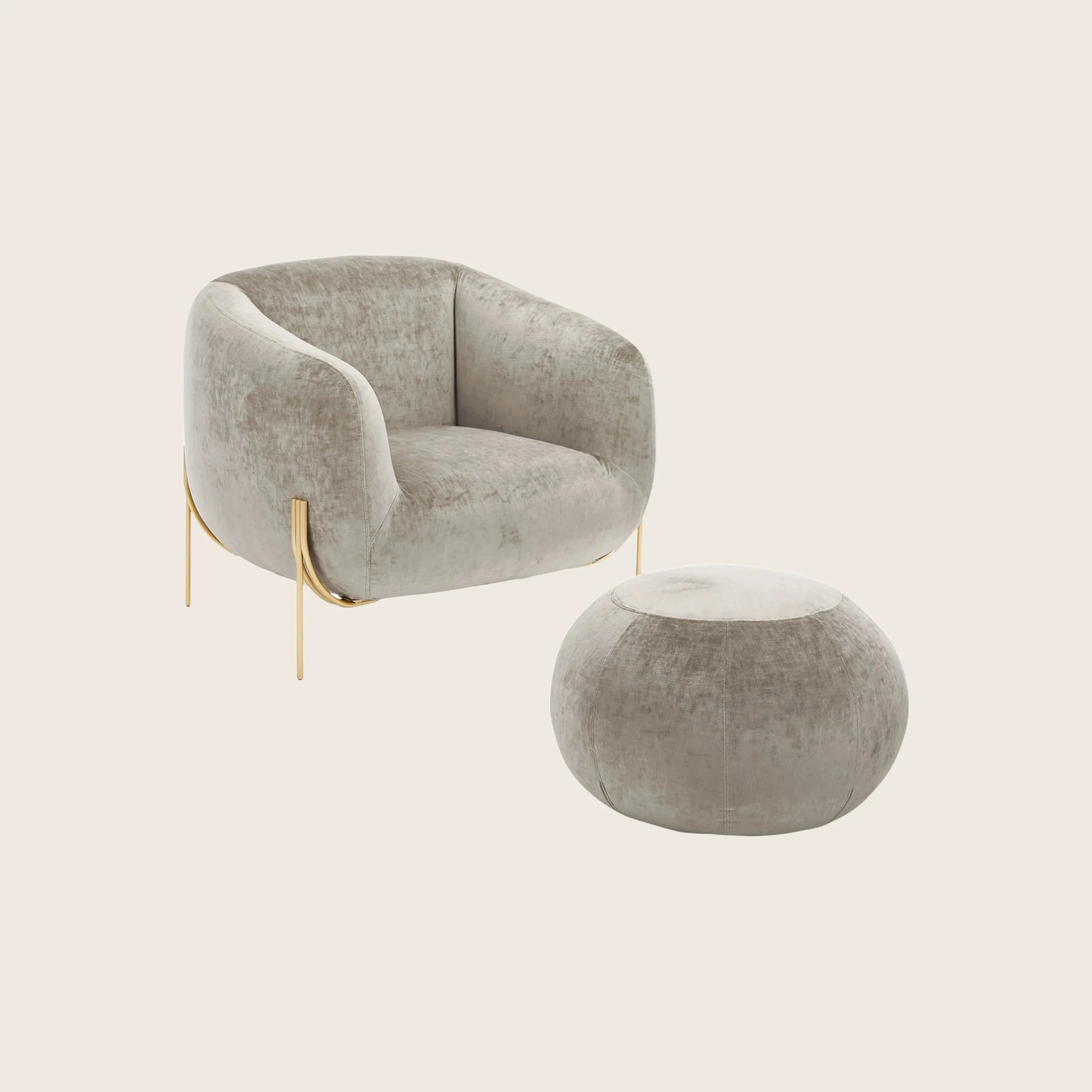 Geo Velvet Ottoman - Image 10