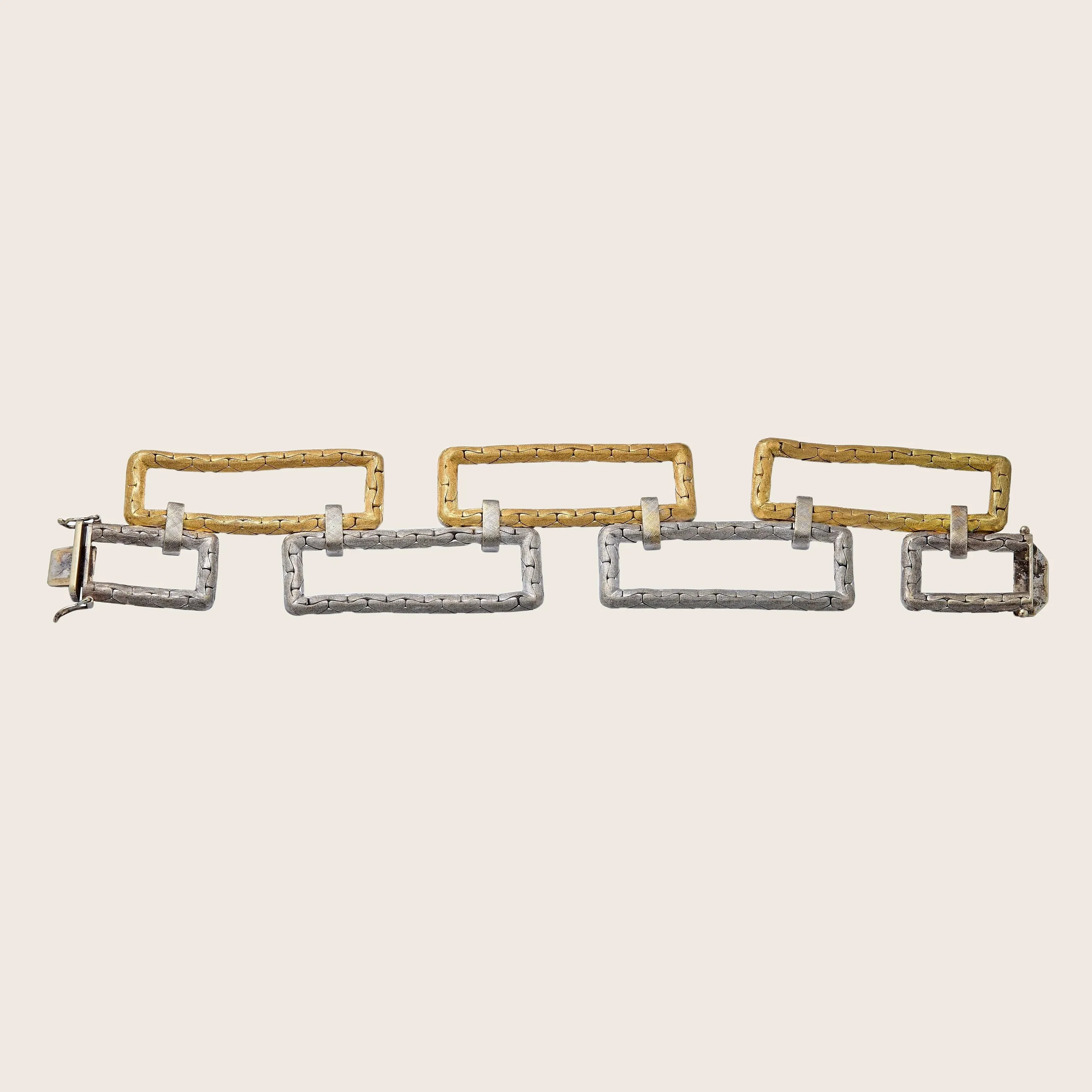 Geometric Gold Bracelet - Image 2