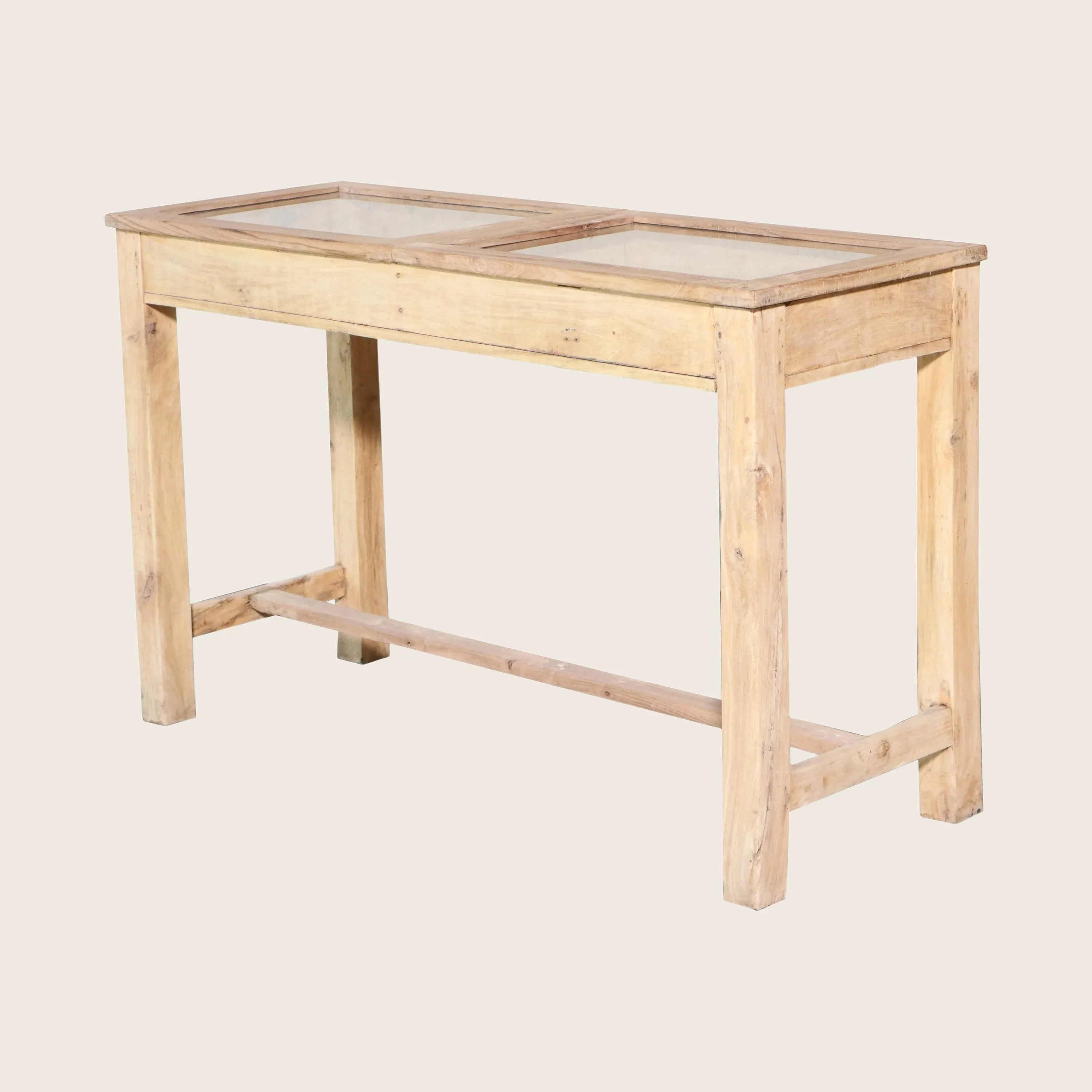 Bleached Wood Showcase Table - Image 5