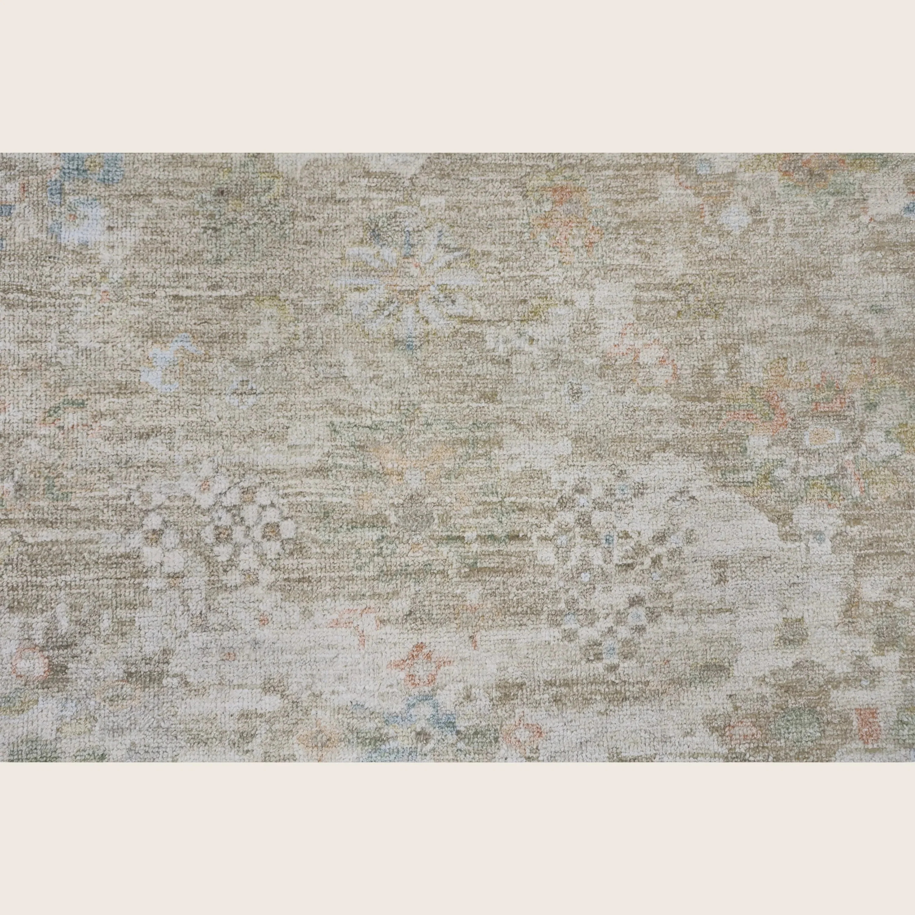 Gold Antique Revival Wool Silk Blend Rug - Image 2
