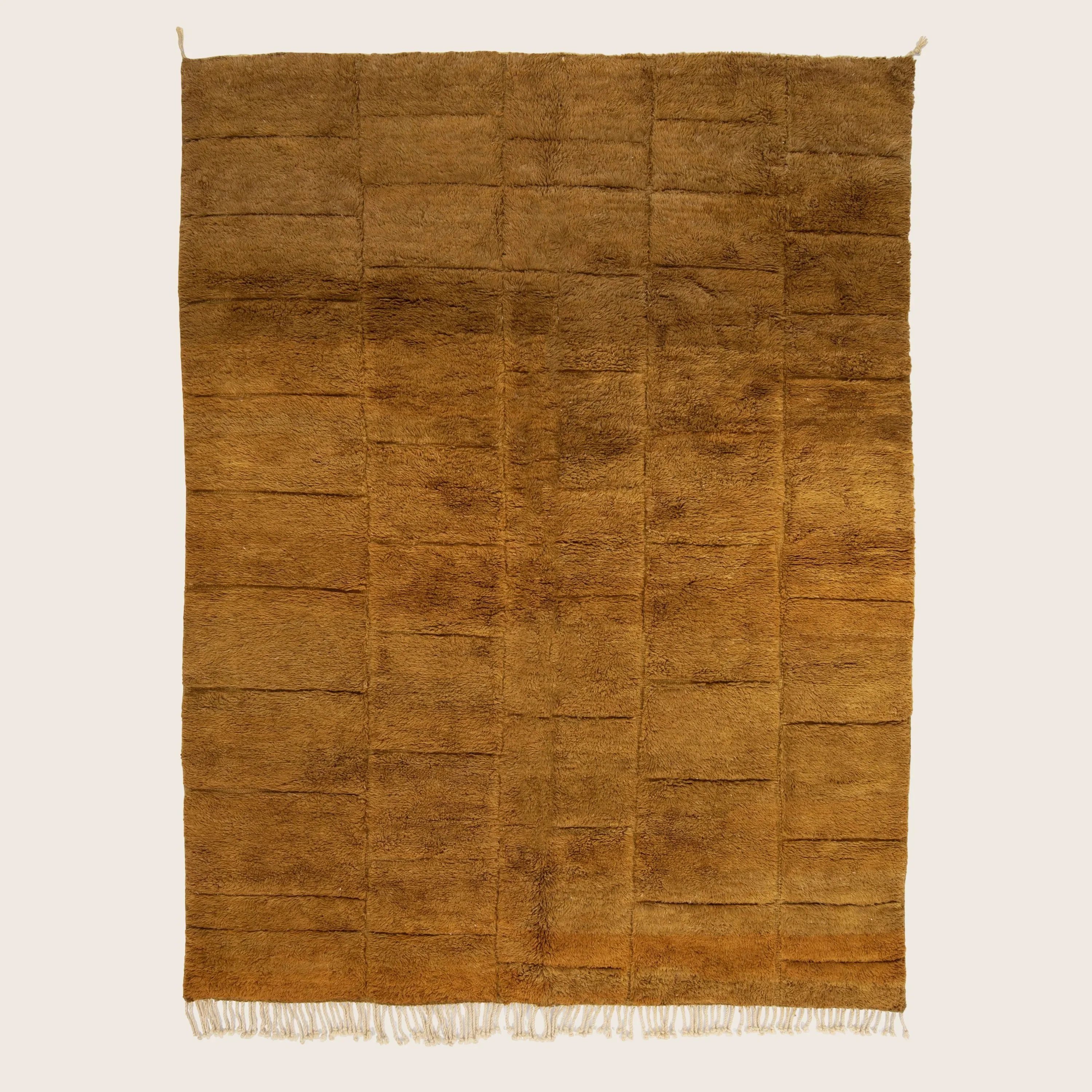 Brown Casablanca Moroccan Wool Rug - 7'10" x 10'3"