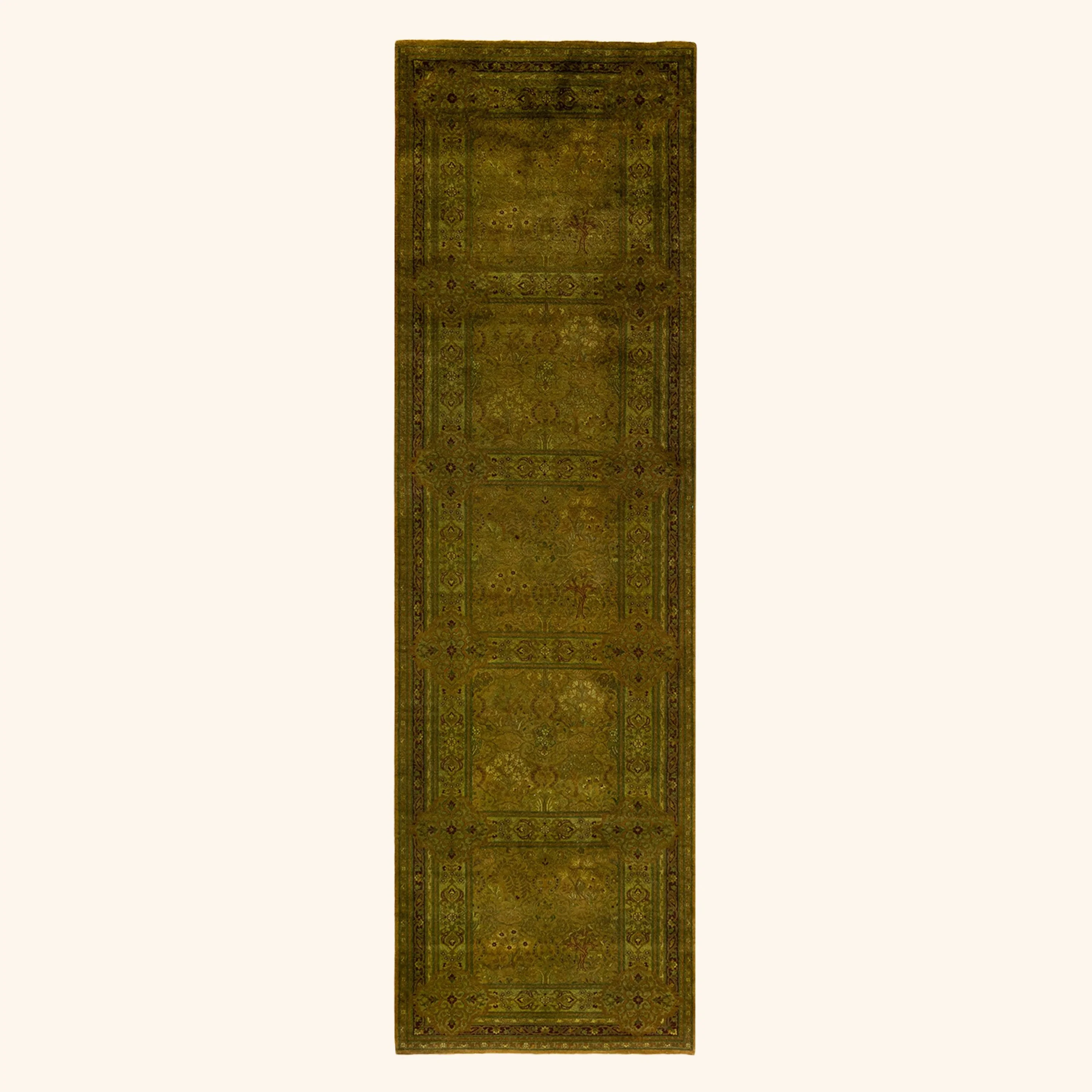 Gold Samsara Wool Runner - 3'1" x 10'10"