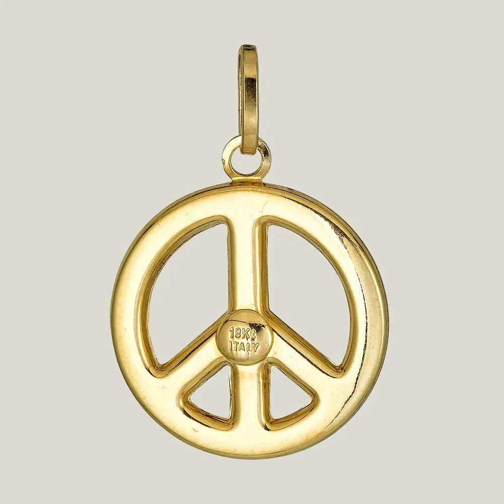 Gold Peace Charm - Image 2