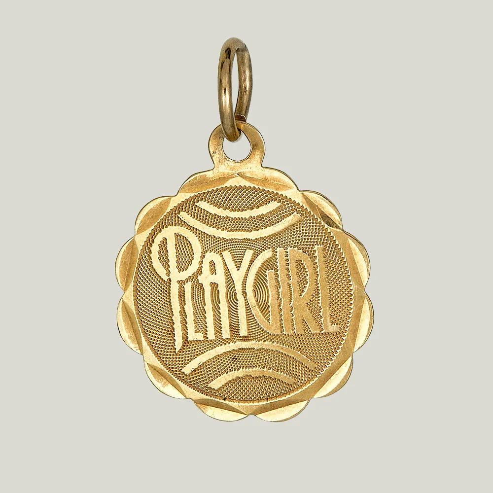 Gold Playgirl Charm