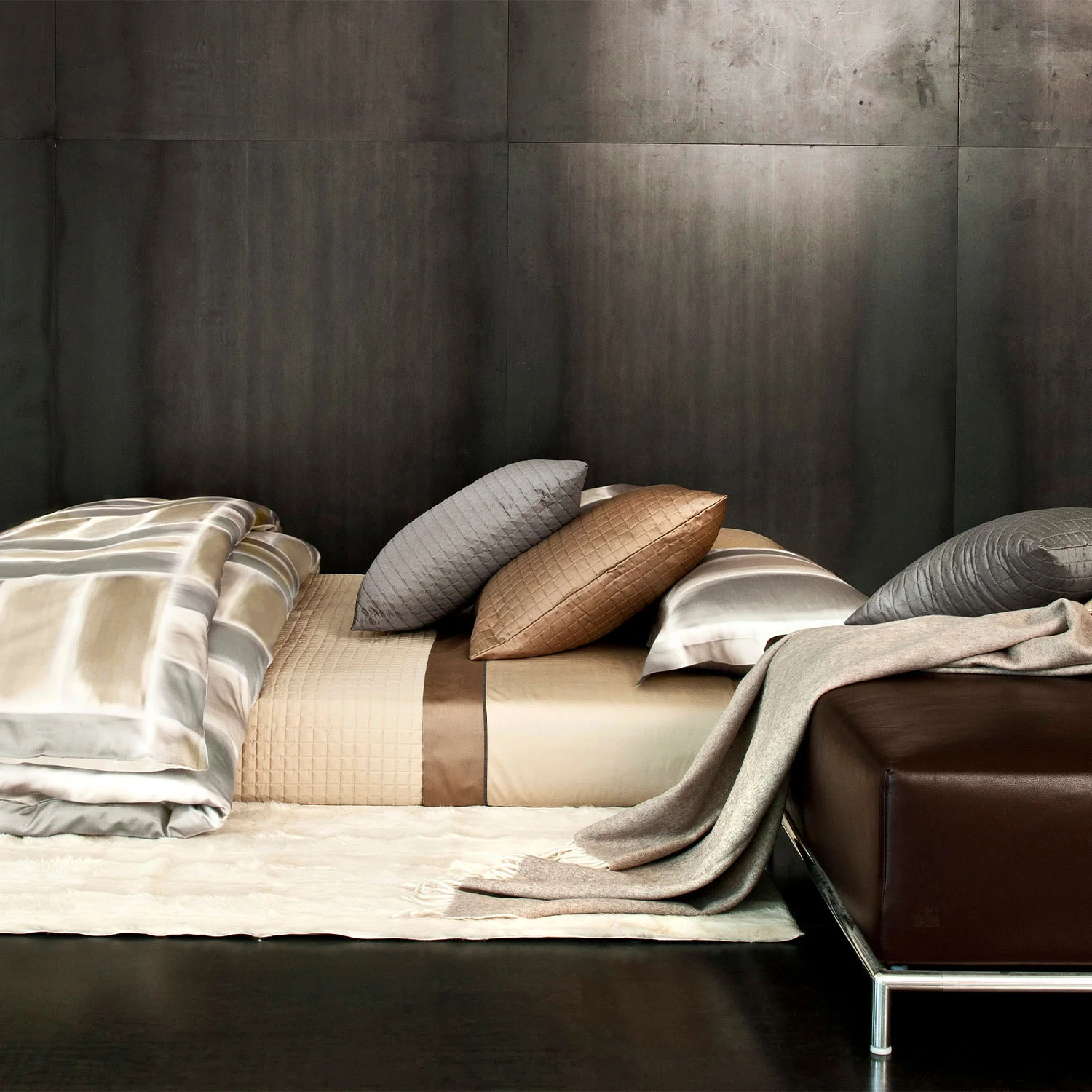 Gouache Duvet & Shams, Taupe - Image 2