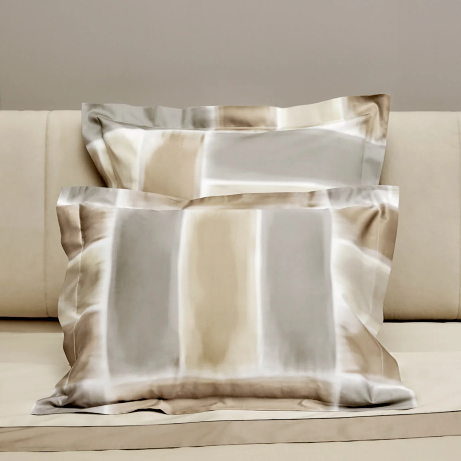 Gouache Duvet & Shams, Taupe - Image 3