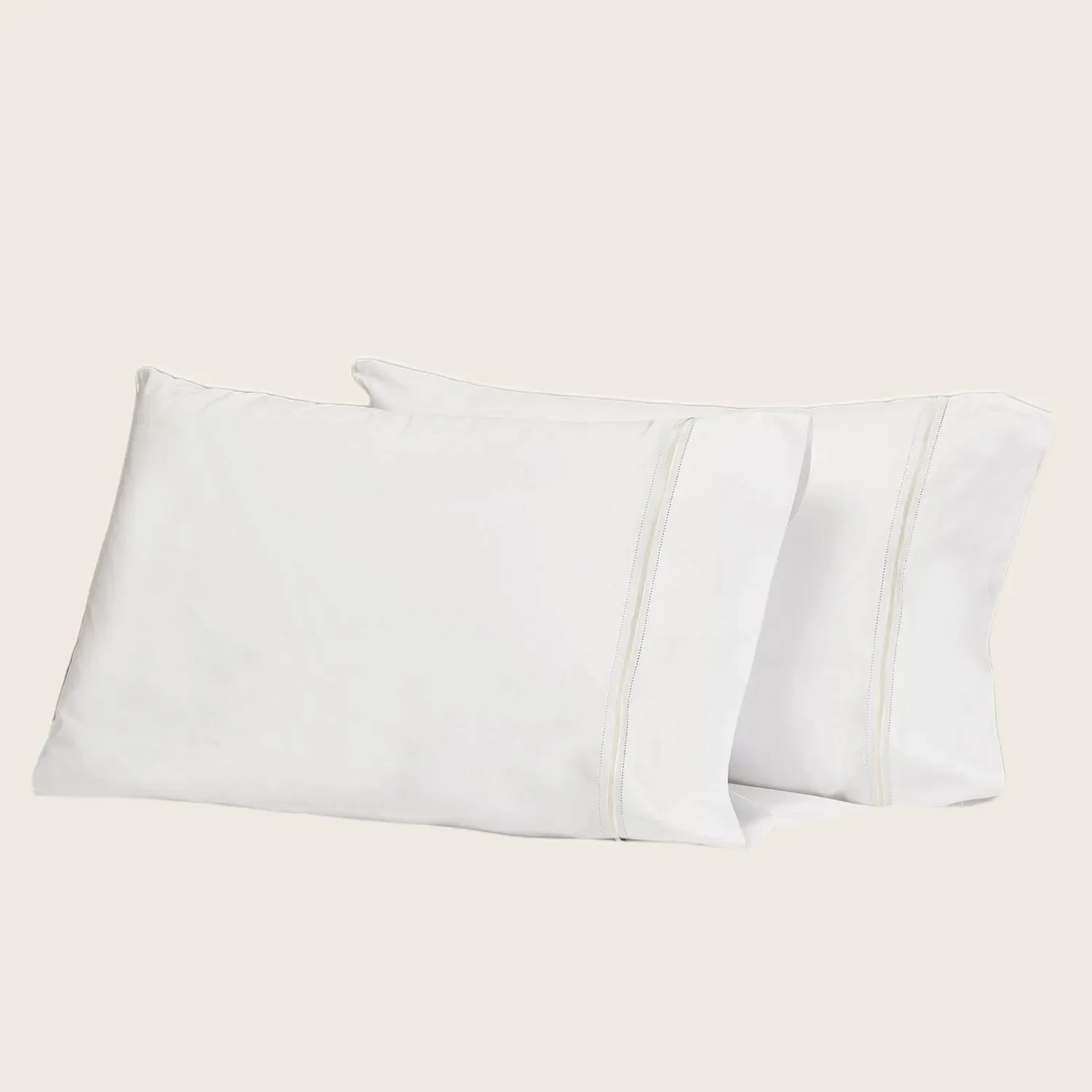 Gramercy Sheets & Pillowcases, White/Ivory