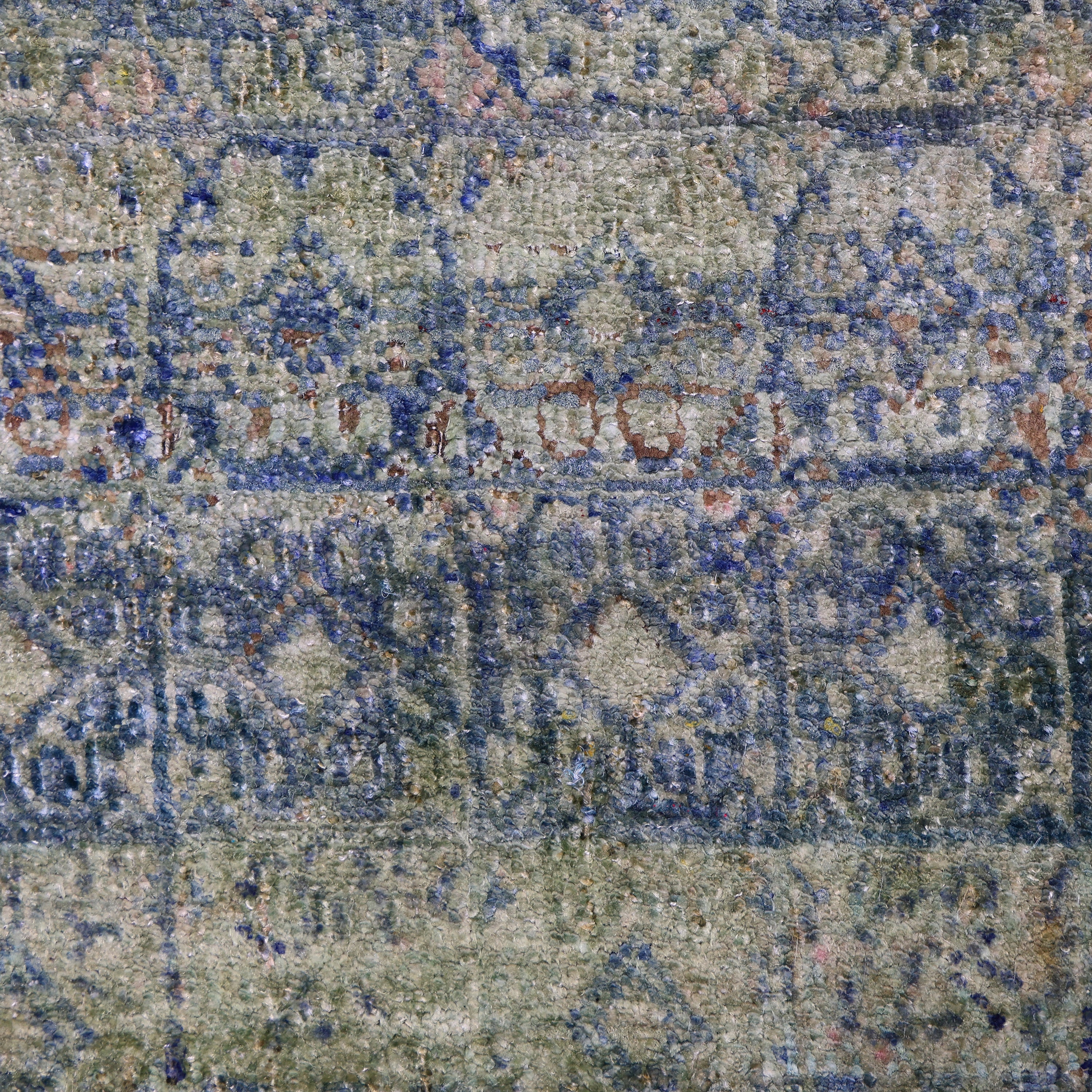 Green Alchemy Contemporary Silk Rug - 8'11" x 11'10" - Image 5