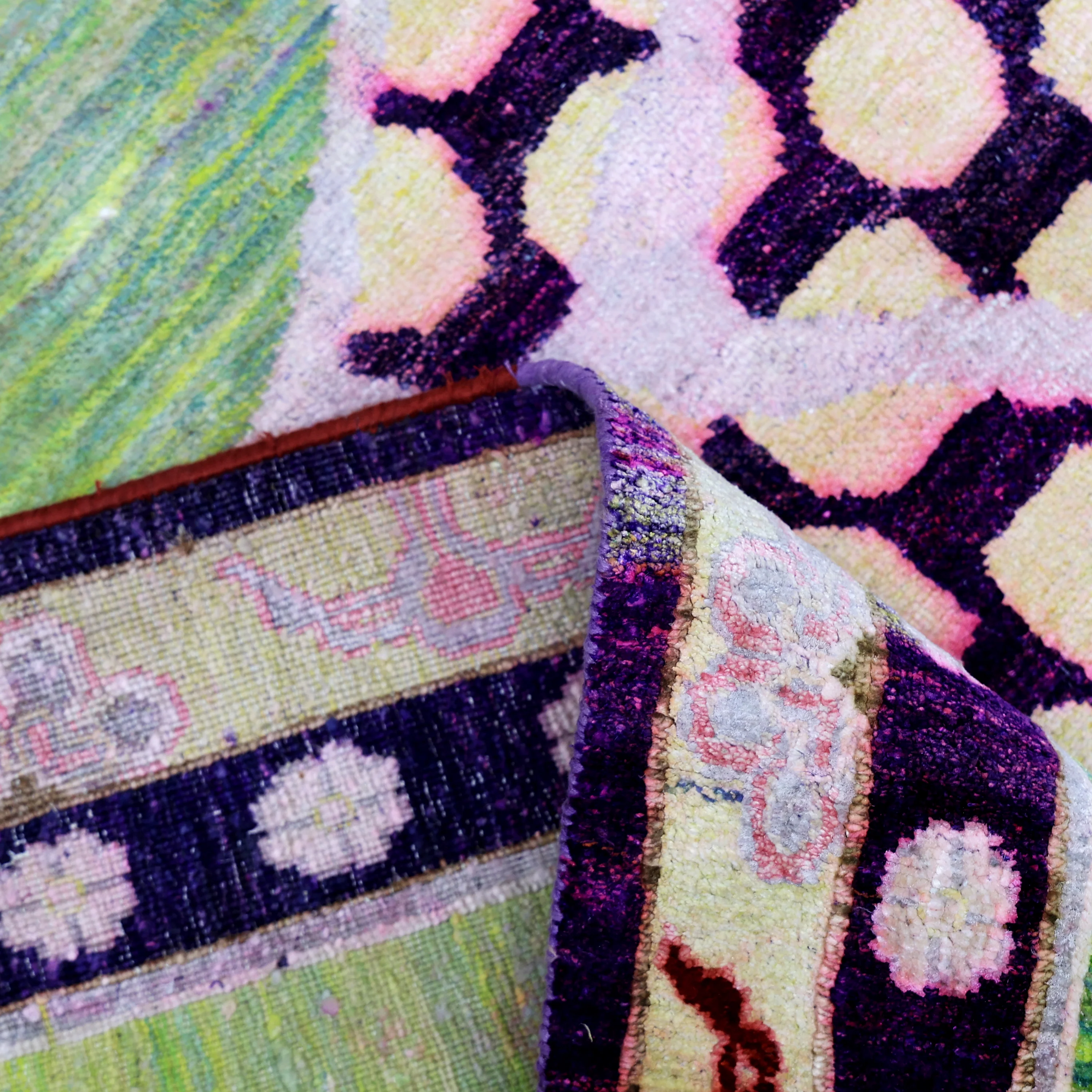 Green Alchemy Transitional Silk Rug - 5'9" x 4'3" - Image 7
